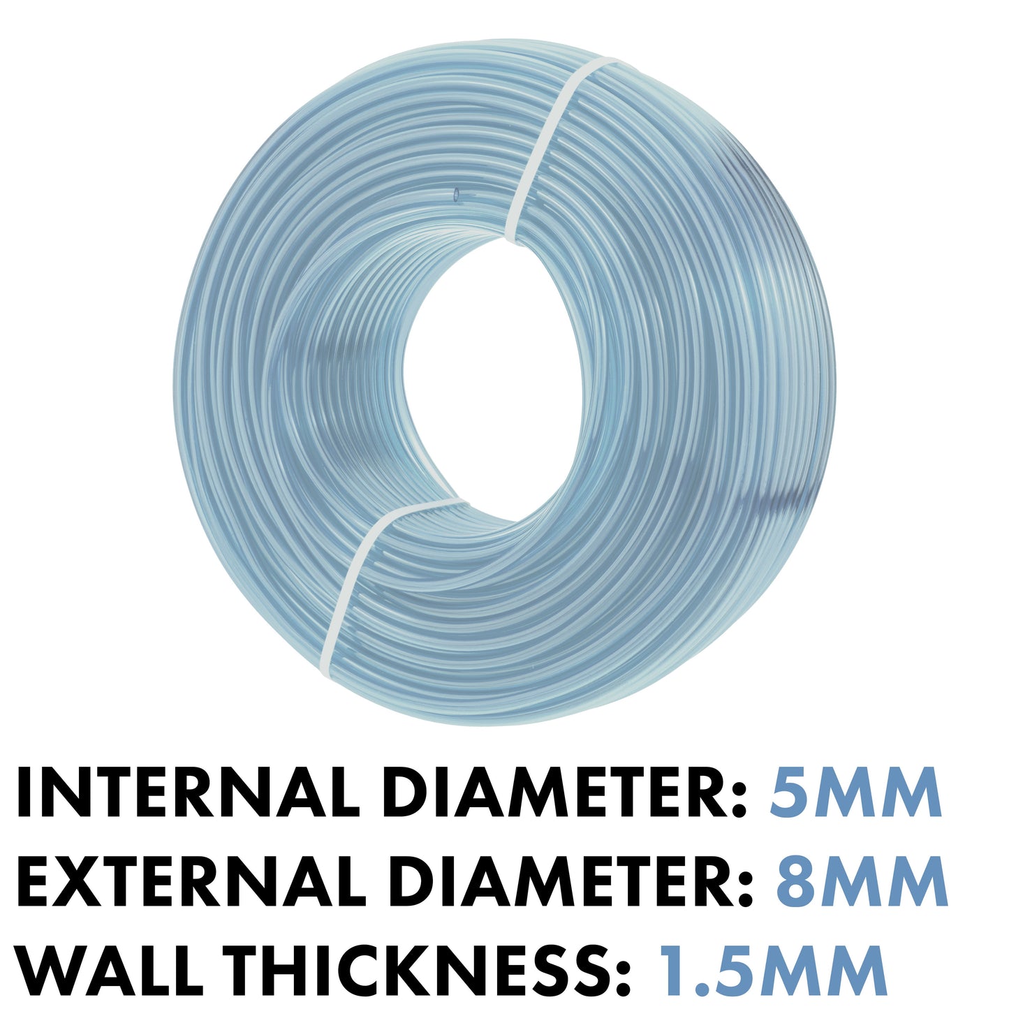 Clear PVC Pipe 5mm*8mm Pipe and Water Fitting Garden Water Connector