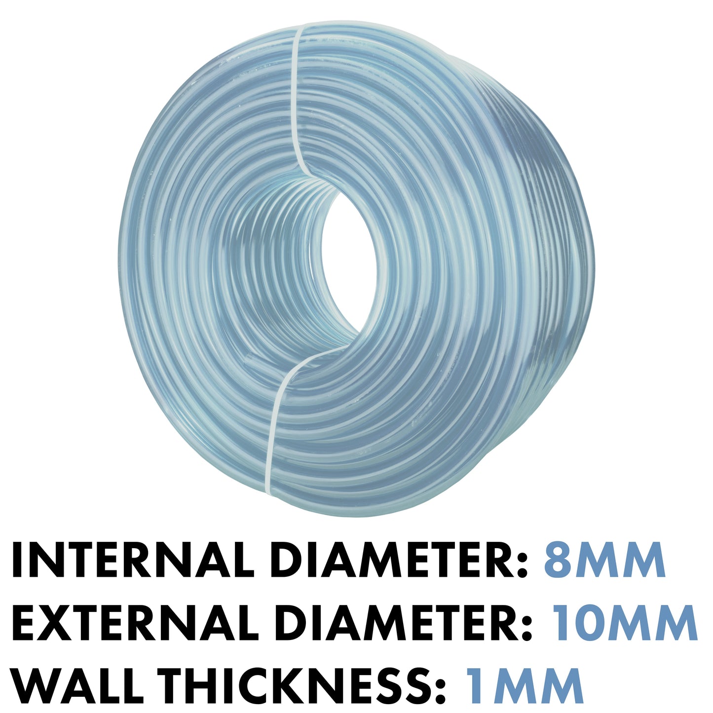 Clear PVC Pipe 8mm*10mm Pipe and Water Fitting Garden Water Connector