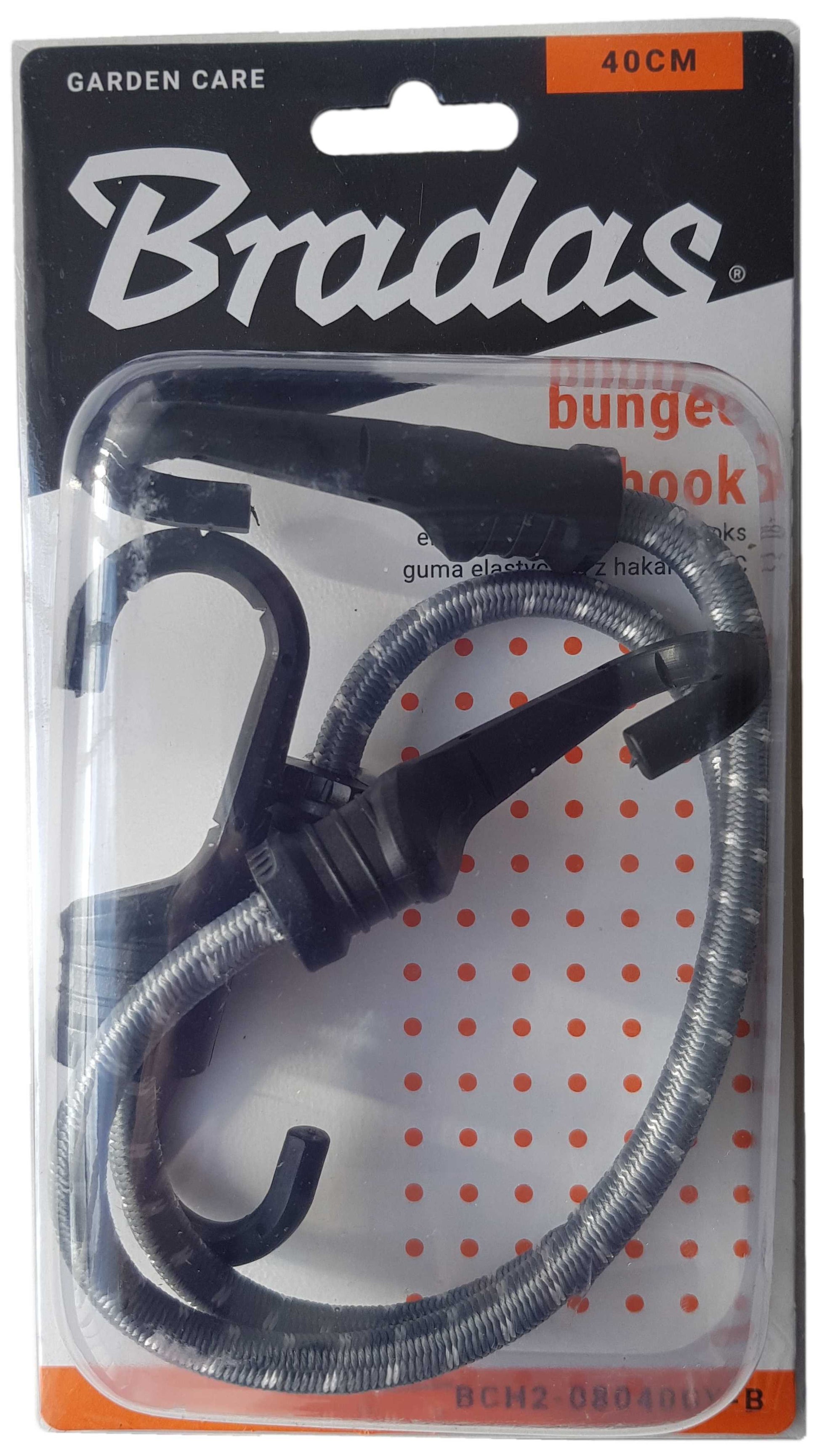 AP Supplies Bungee Cord Hook with PVC-coated Metal Hooks 40cm