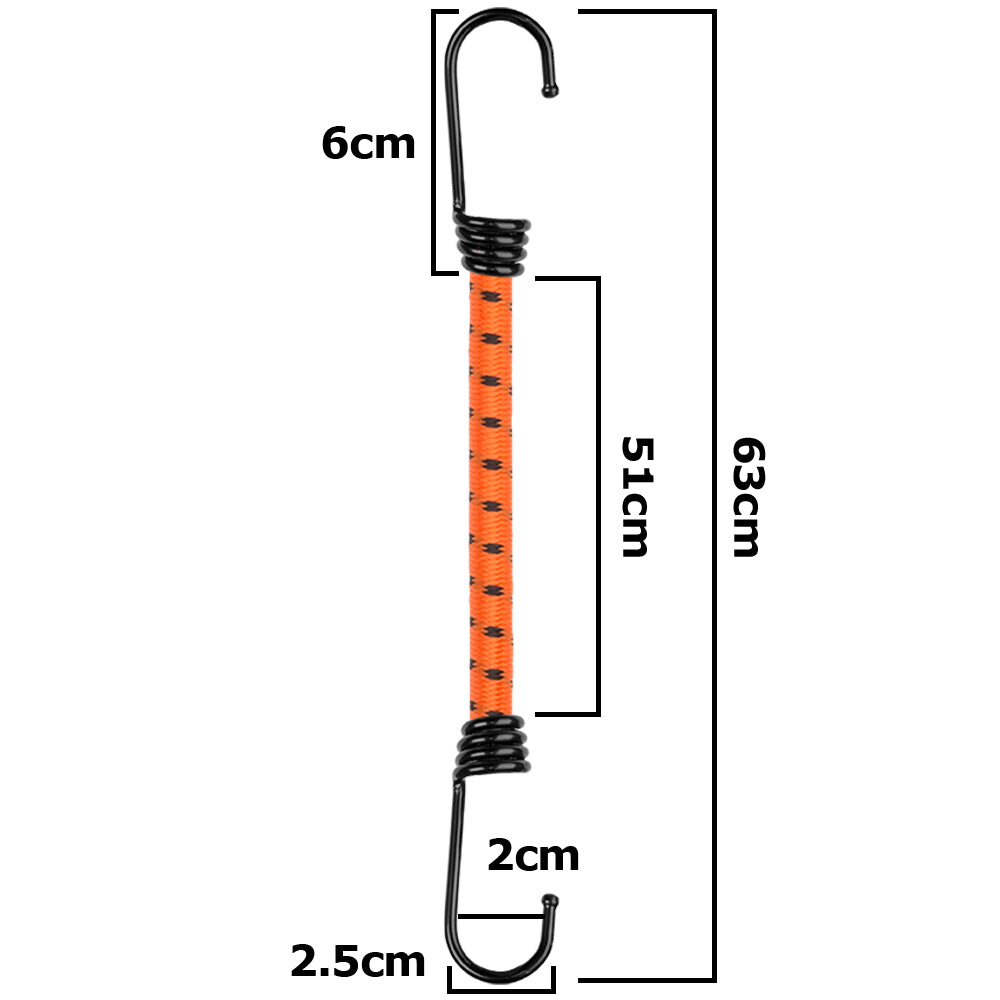 Bungee Cord Hook Metal 60cm DIY Workshop Accessory Waterproof Sheet