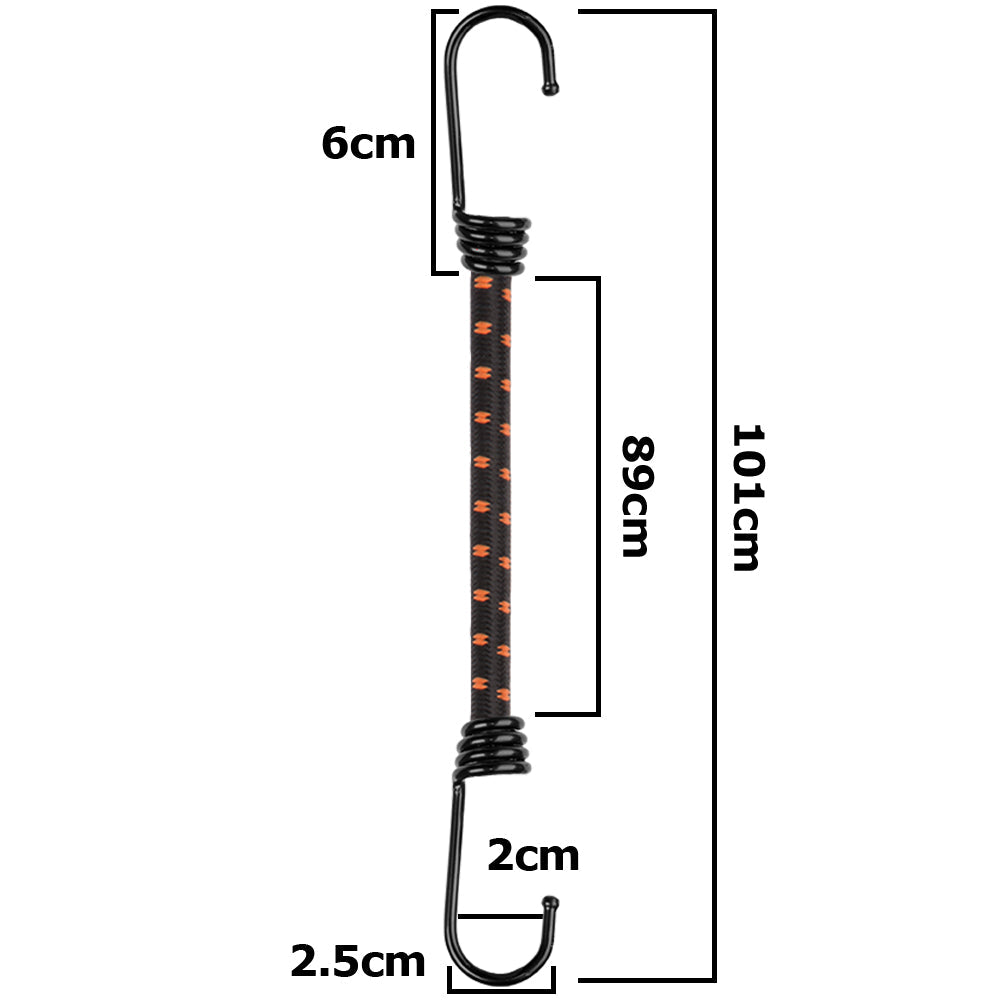 Bungee Cord Hook Metal 100cm DIY Workshop Accessory Waterproof Sheet