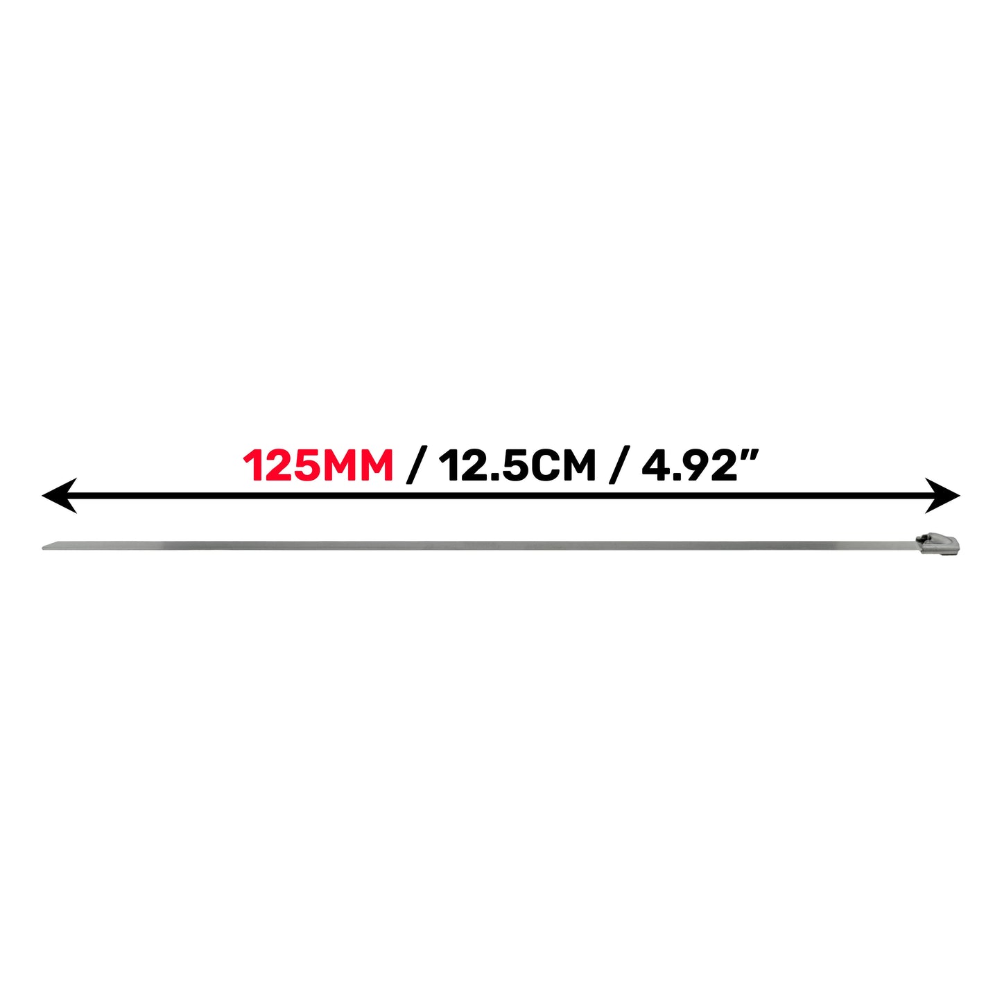 Stainless Steel Cable Ties 4.6mm x 125mm Stainless Steel Fitting Cable Tie Pack