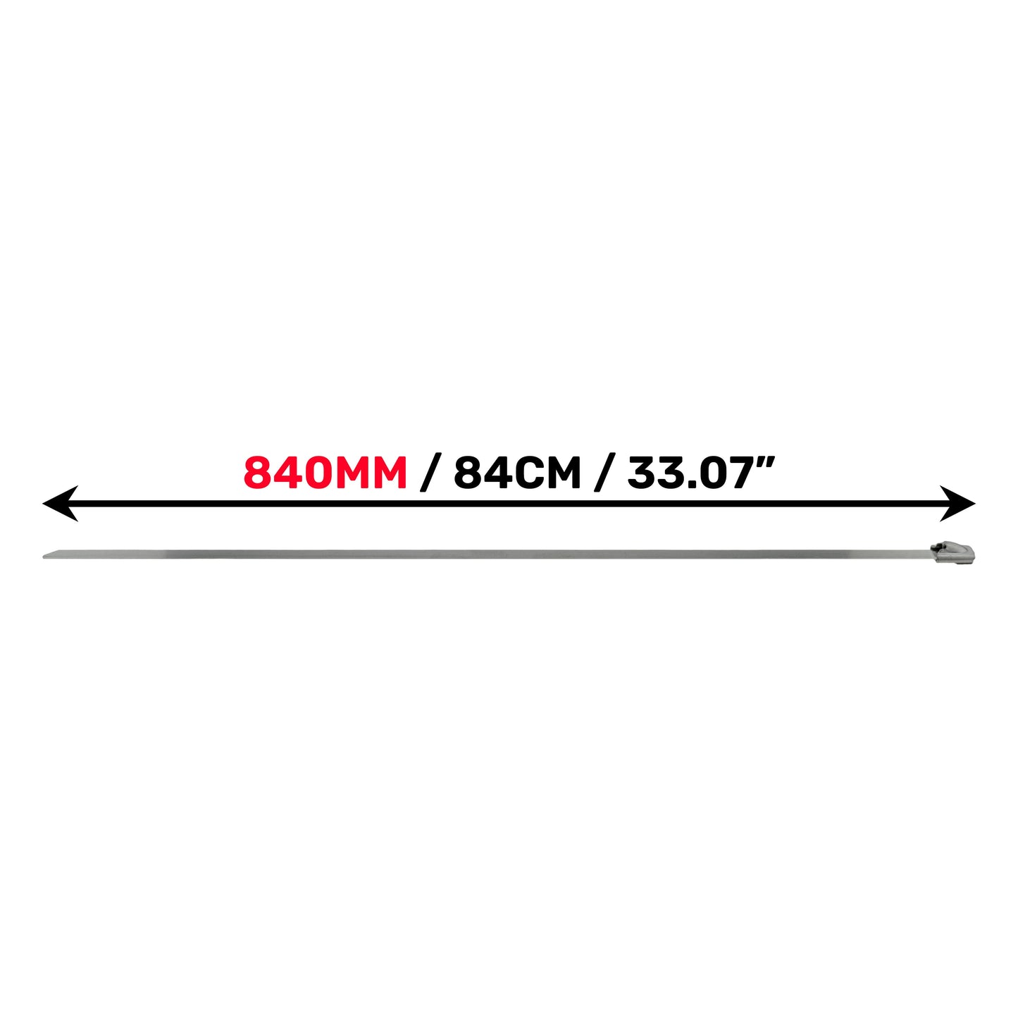 Stainless Steel Cable Ties 4.6mm x 840mm Stainless Steel Fitting Cable Tie Pack