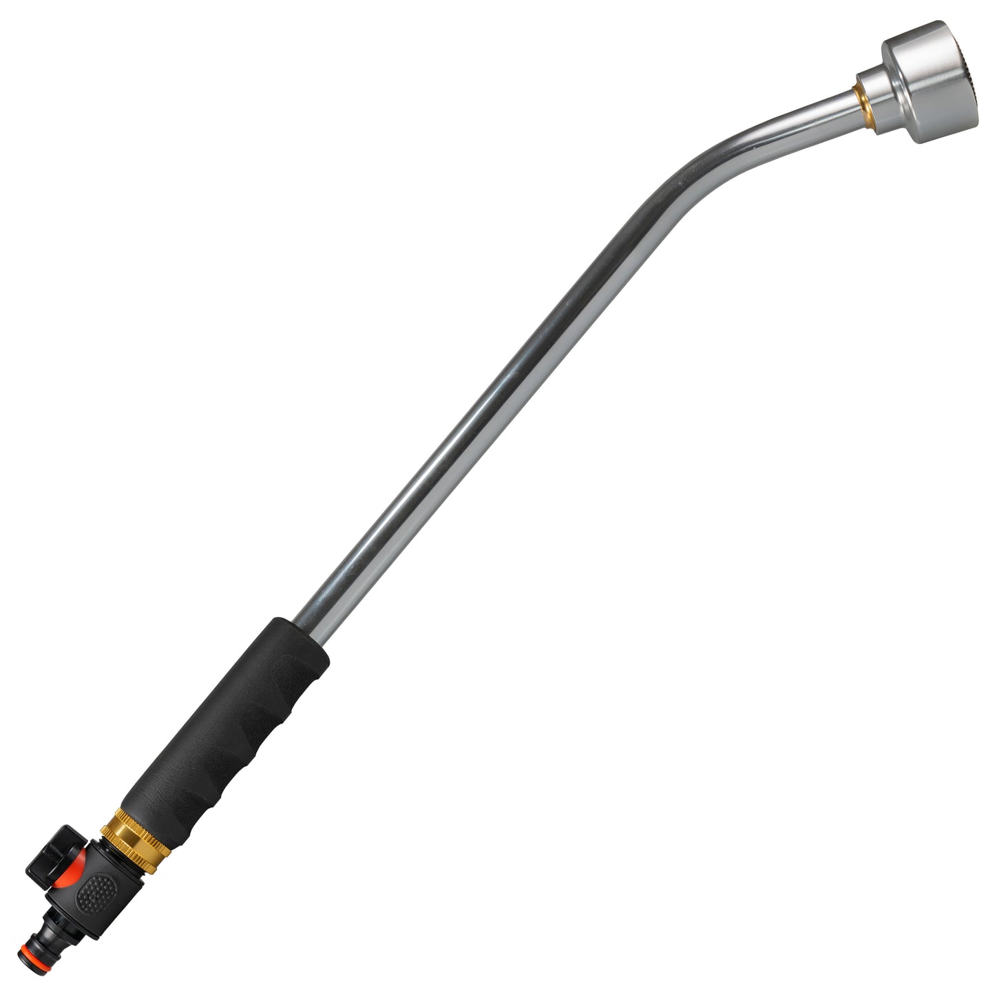 AP Supplies 50cm Garden Watering Lance with Quick Connect Valve (Black)