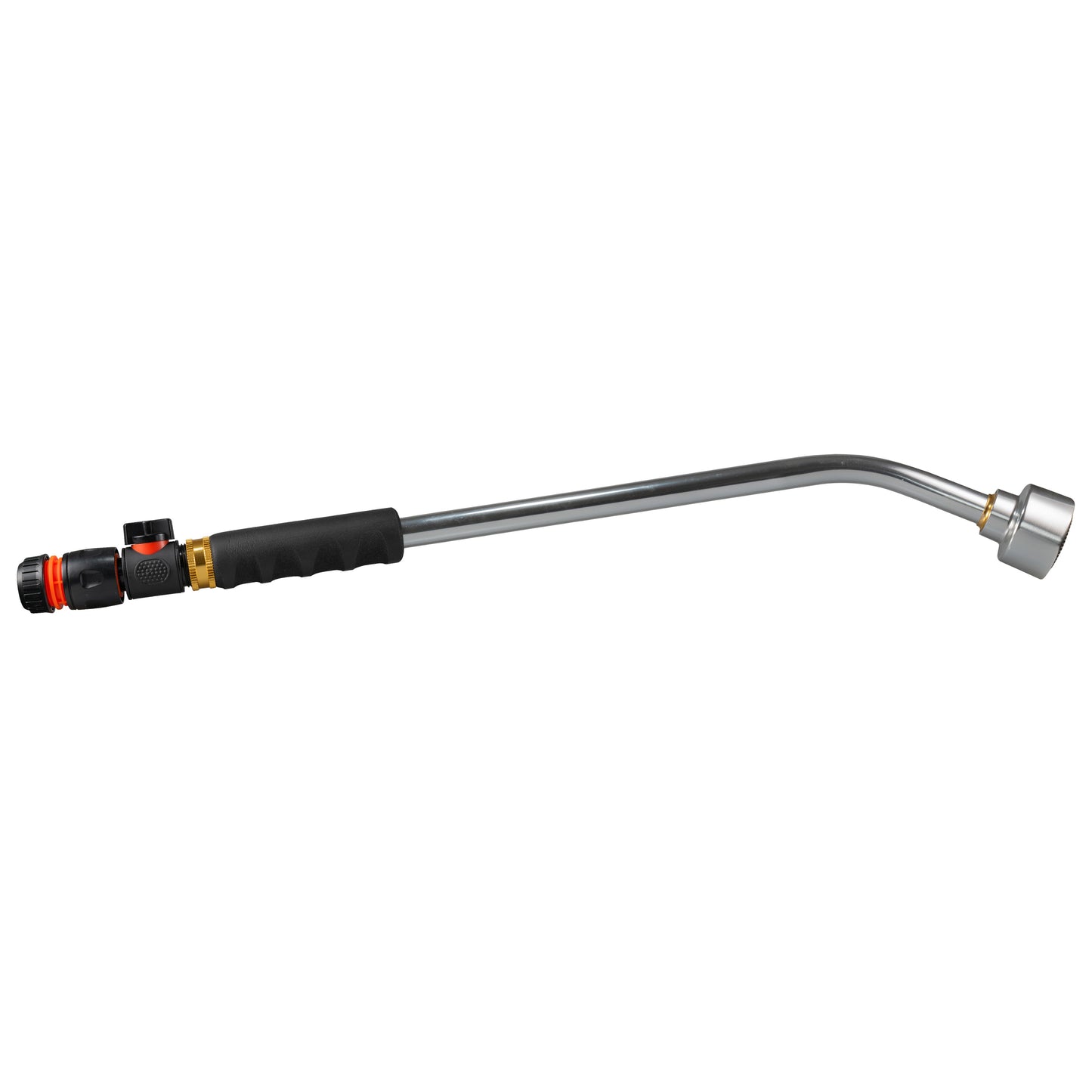 AP Supplies 50cm Garden Watering Lance with Quick Connect Valve (Black) and Hose Connector