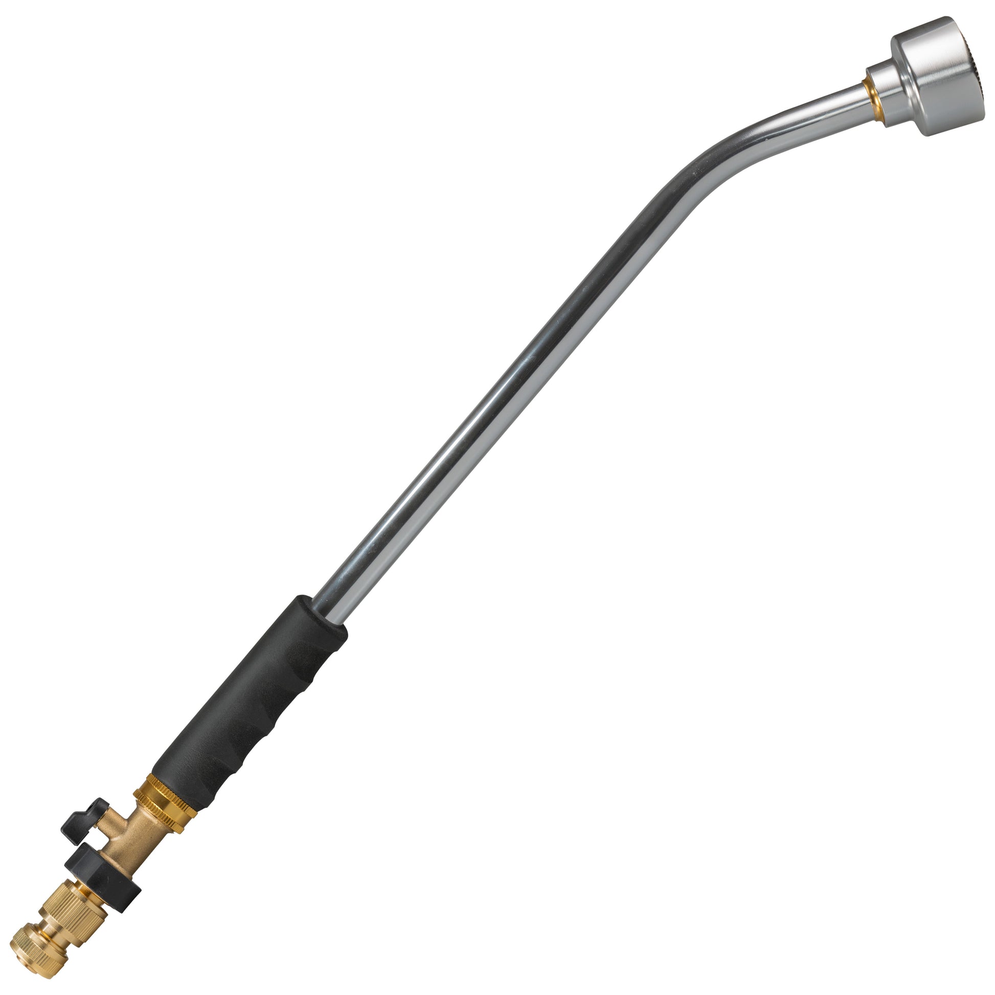 AP Supplies 50cm Garden Watering Lance with Brass Valve and Quick Connect Hose Connector