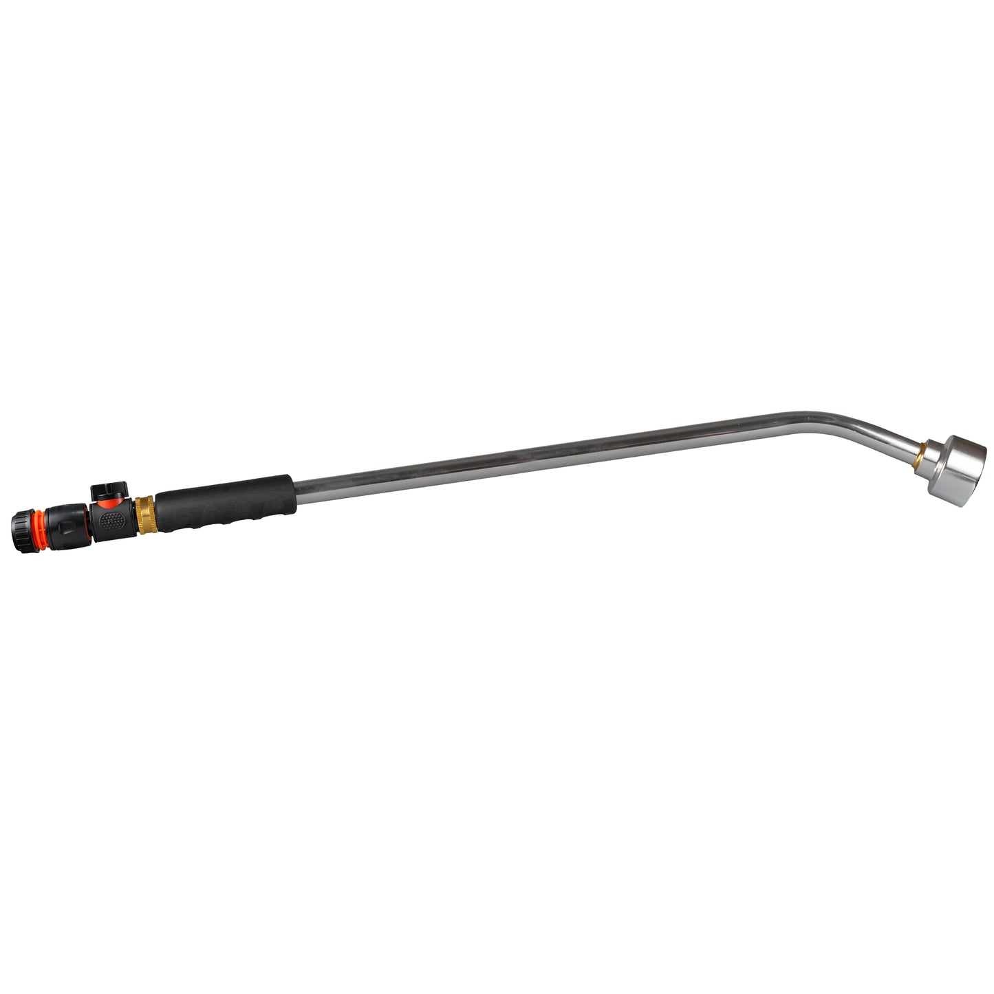 AP Supplies 75cm Garden Watering Lance with Quick Connect Valve (Black) and Hose Connector