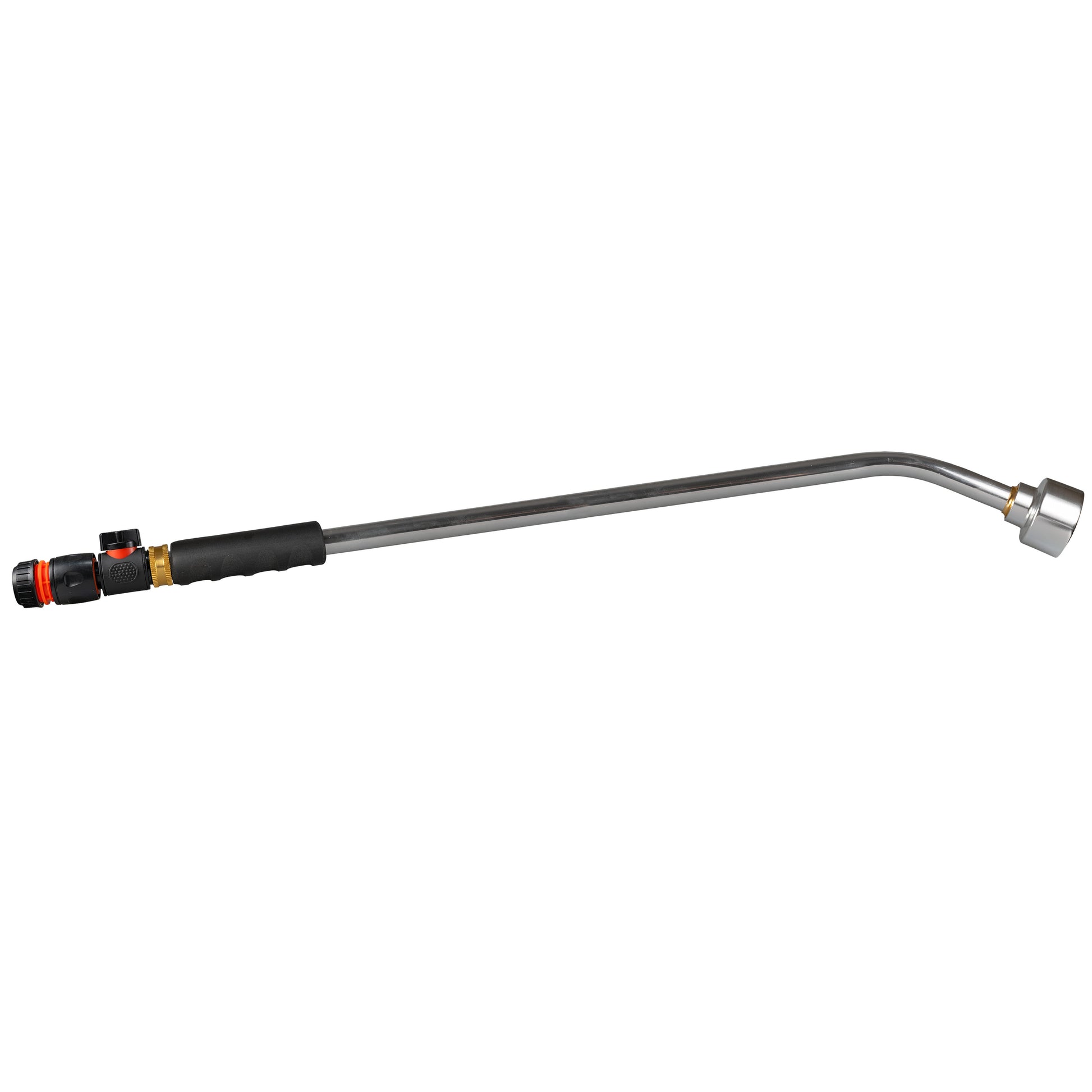 AP Supplies 75cm Garden Watering Lance with Quick Connect Valve (Black) and Hose Connector