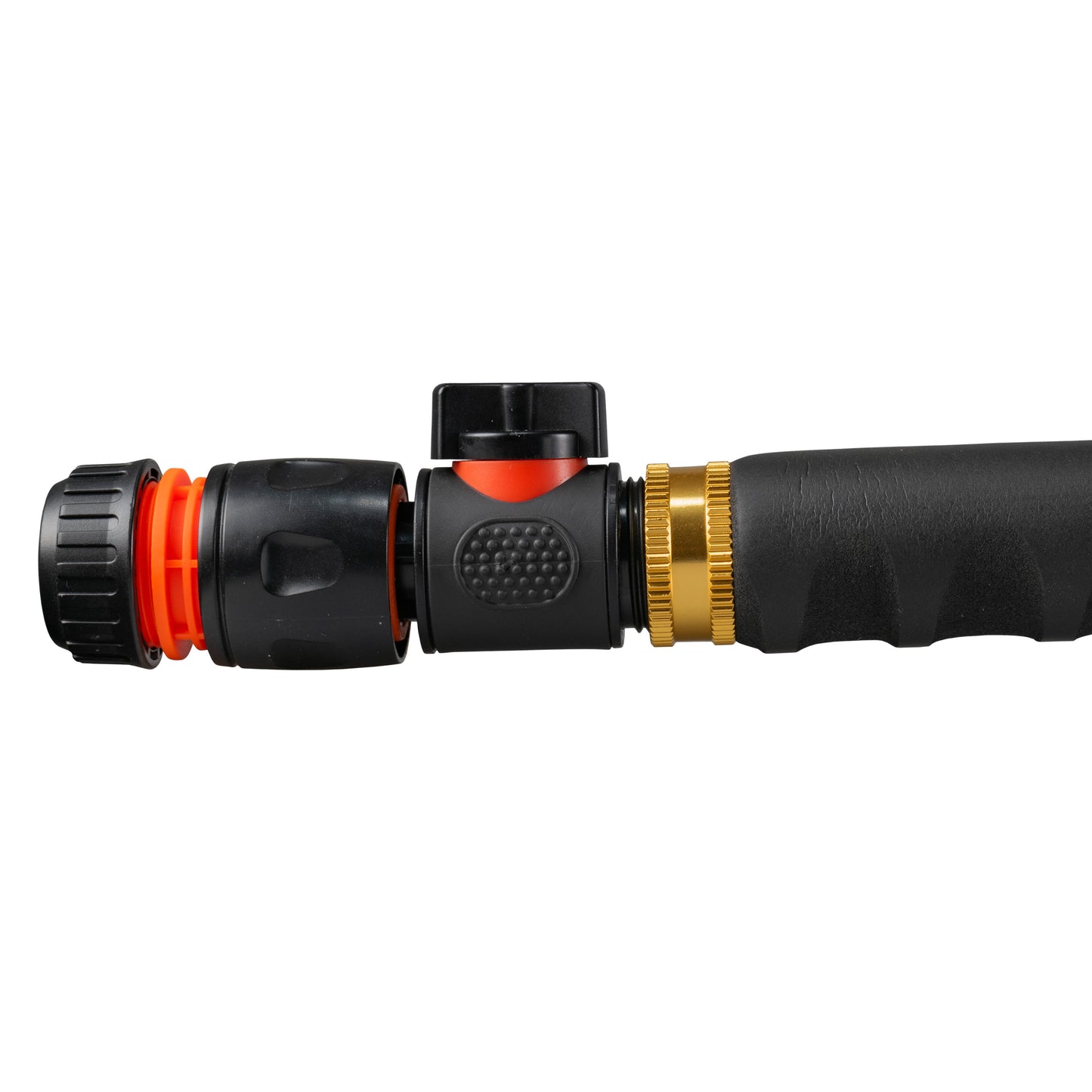 AP Supplies 75cm Garden Watering Lance with Quick Connect Valve (Black) and Hose Connector
