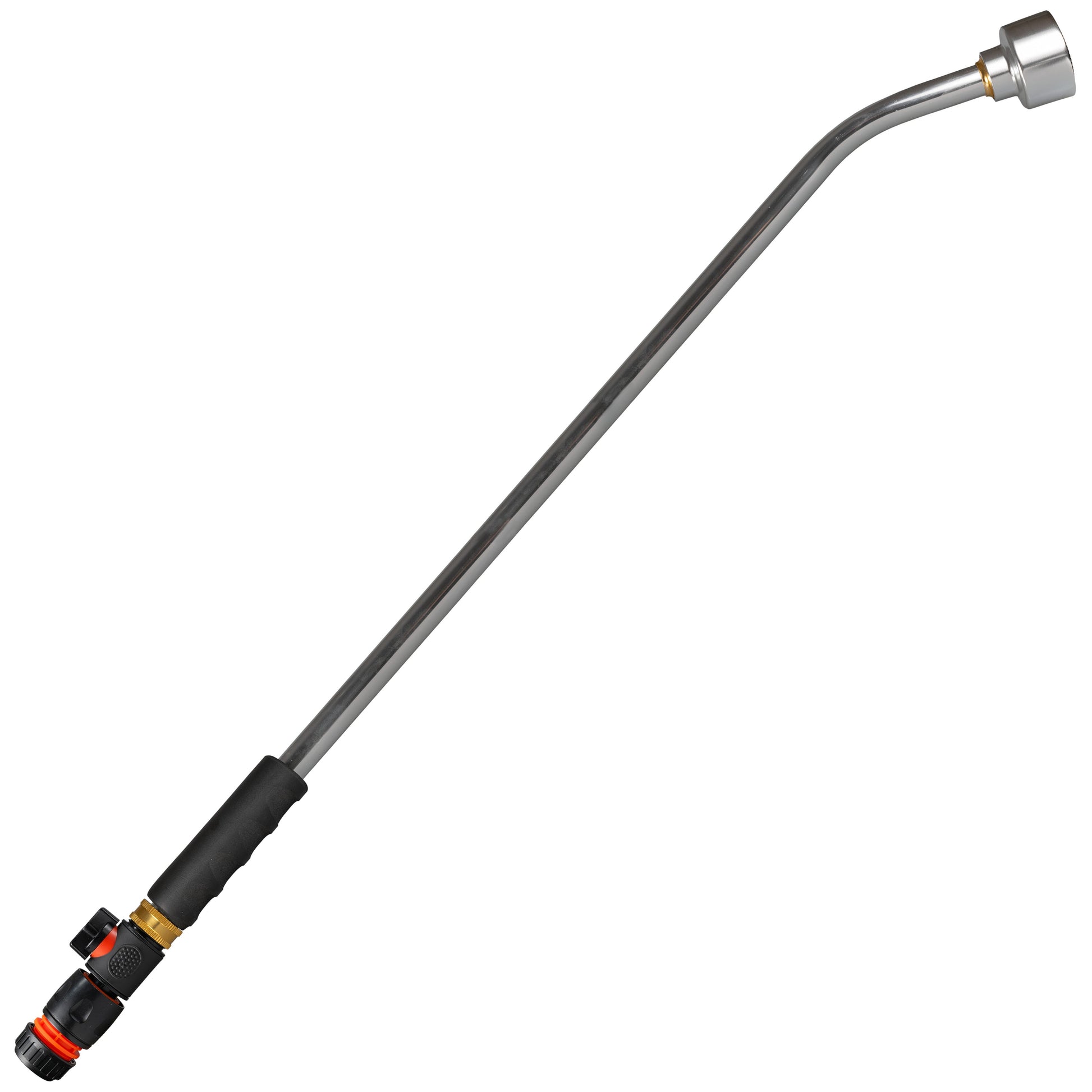 AP Supplies 90cm Garden Watering Lance with Quick Connect Valve (Black) and Hose Connector