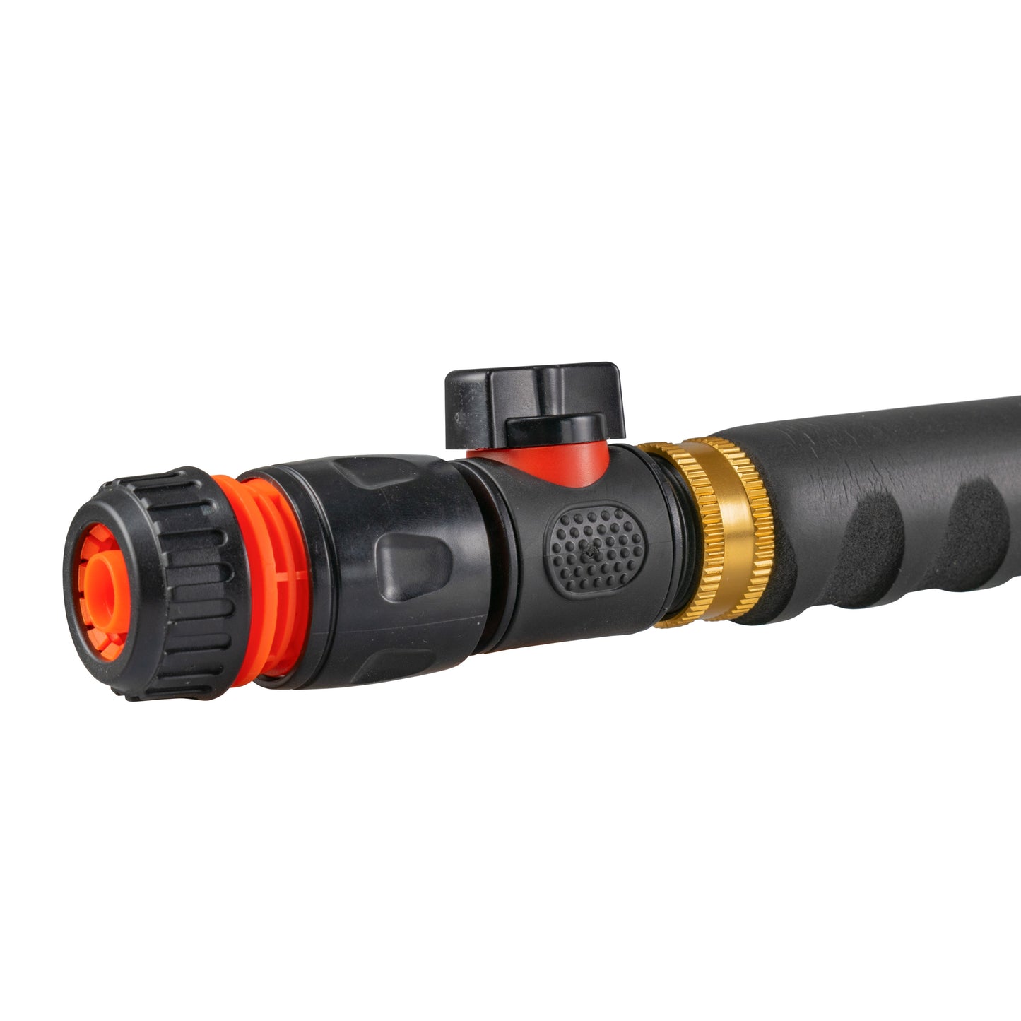 AP Supplies 90cm Garden Watering Lance with Quick Connect Valve (Black) and Hose Connector