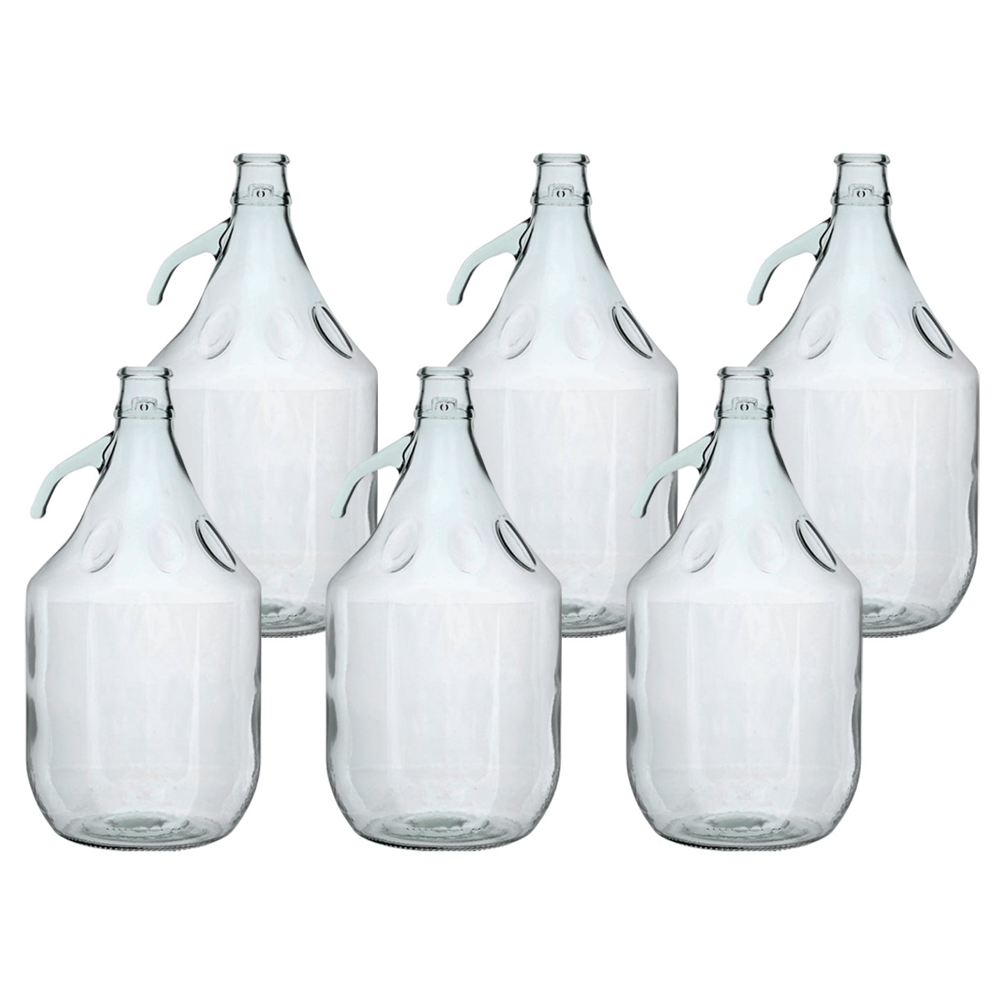 Glass Demijohn 5L 6 Pack Plain DIY Tool Accessory Home and Garden Use