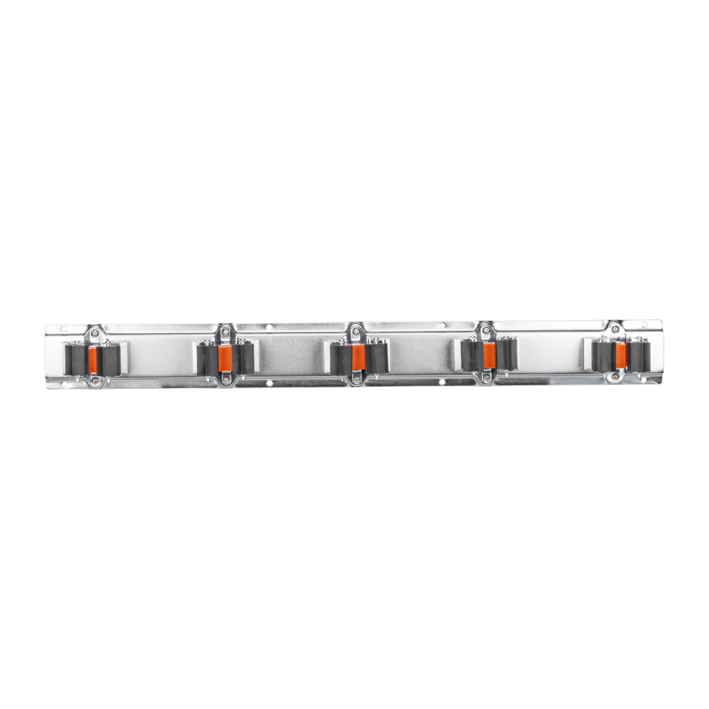 AP Supplies Wall Mount Tool Holder Rail - Roller Grip Design (5 Handles)