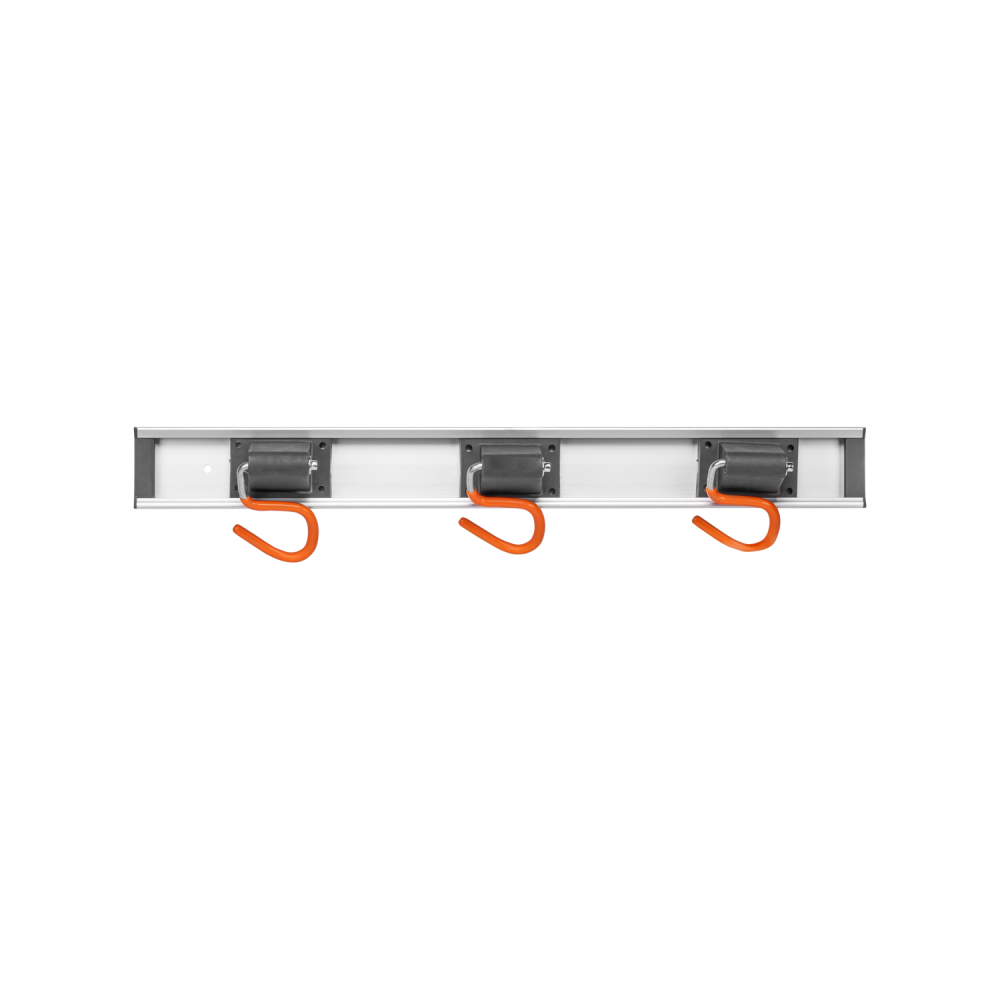 AP Supplies Wall Mount Tool Rack Rail with 3 x S Hanging Hooks
