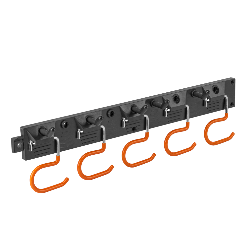 AP Supplies Tool Rail with Adjustable Peg Hooks and S Hanging Hooks
