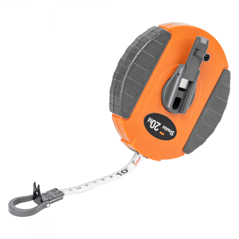 AP Supplies Fibreglass Coiled Tape Measure 13mm Wide Black/Orange (20m-50m)