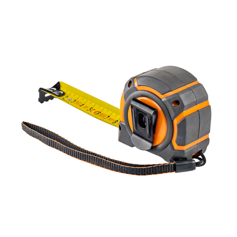 AP Supplies Snap Tape Measure 25mm Wide with Belt Clip (5m-10m) - 5 metres