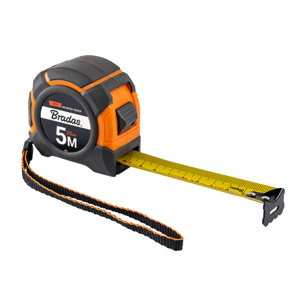 AP Supplies Snap Tape Measure 25mm Wide with Belt Clip (5m-10m) - 8 metres