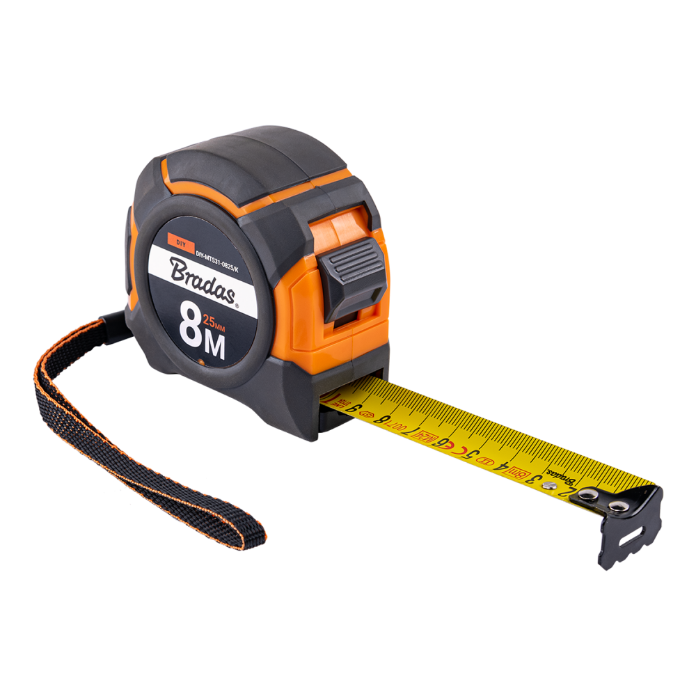 AP Supplies Snap Tape Measure 25mm Wide with Belt Clip (5m-10m) - 10 metres