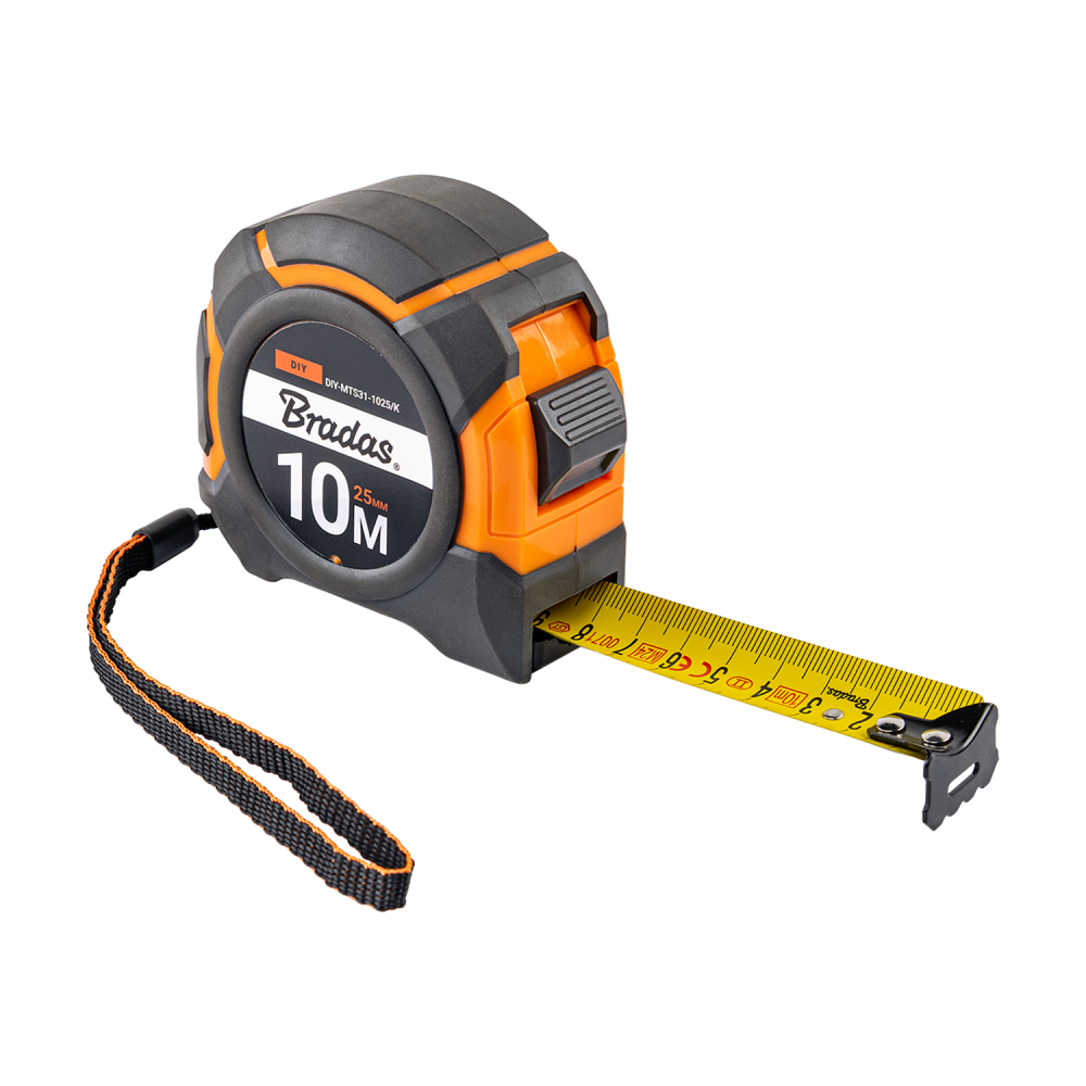 AP Supplies Snap Tape Measure 25mm Wide with Belt Clip (5m-10m)