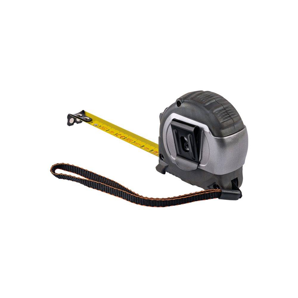 AP Supplies COAL Tape Measure 19mm Wide with Magnetic Tip and Belt Clip (5m) - 5m - Pack of 12
