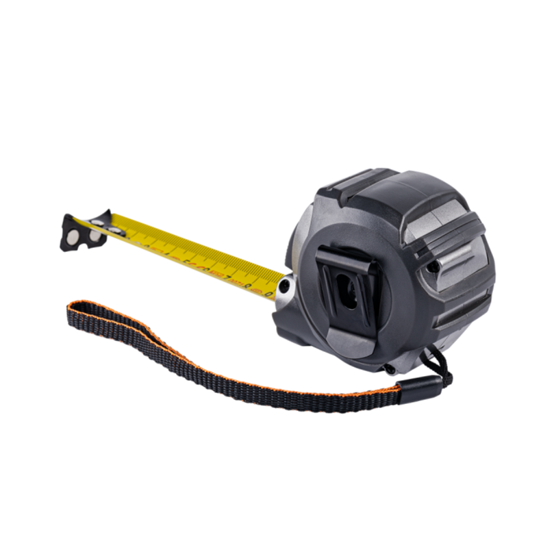 AP Supplies COAL Tape Measure 25mm Wide with Magnetic Tip and Belt Clip (5m-8m) - 5 metres