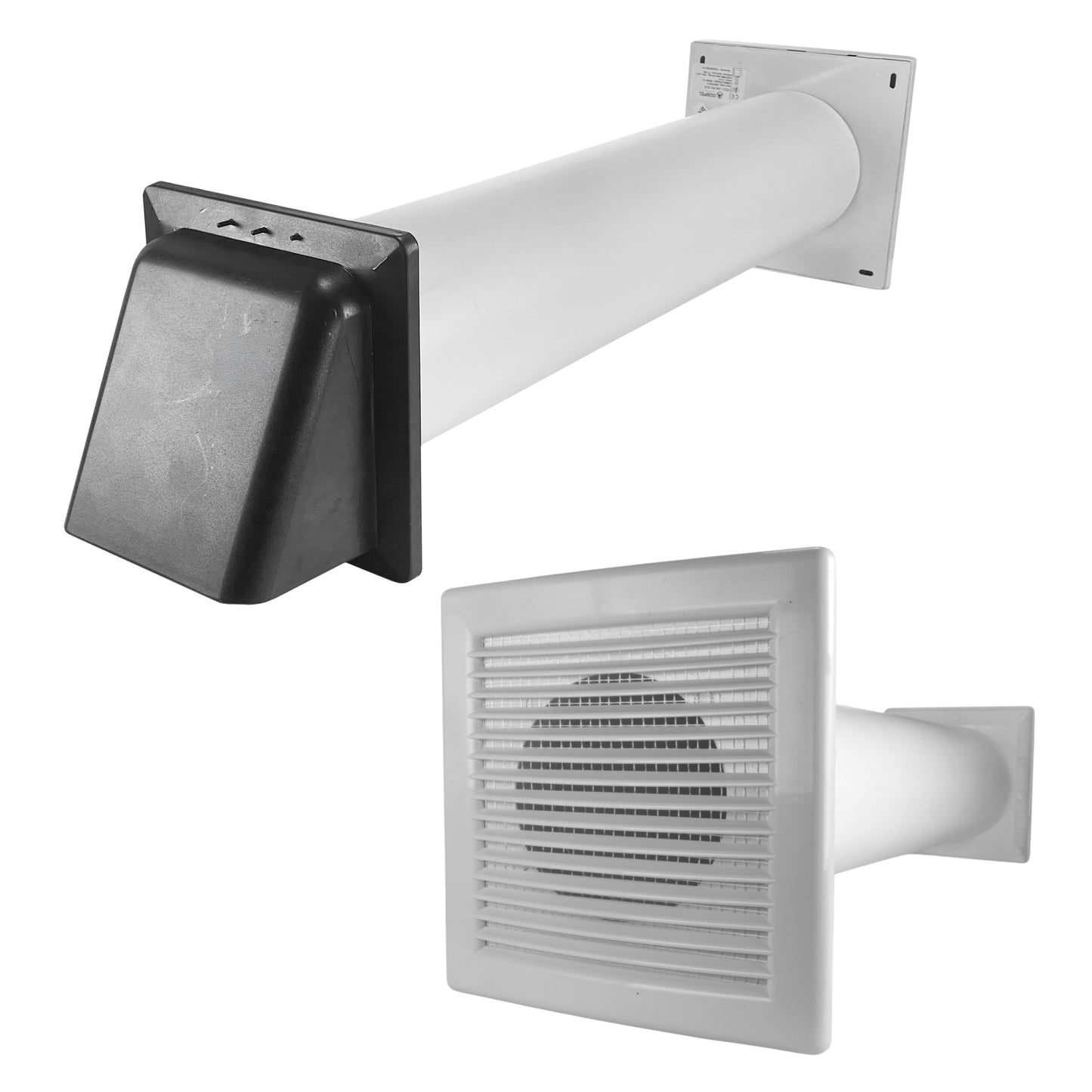 AP Supplies Through Wall Ventilation Kit DL0163 Louvre Vent with Graphite External Vent