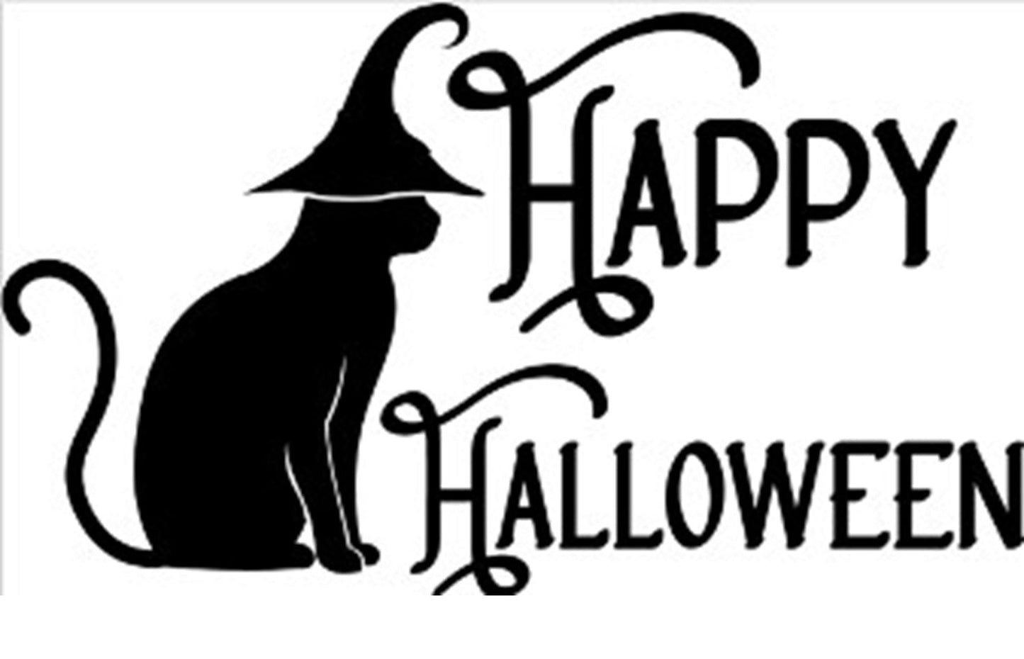 Doormat 60cm x 40cm - 'Happy Halloween' - Absorbent Coir Mat for Indoor Outdoor