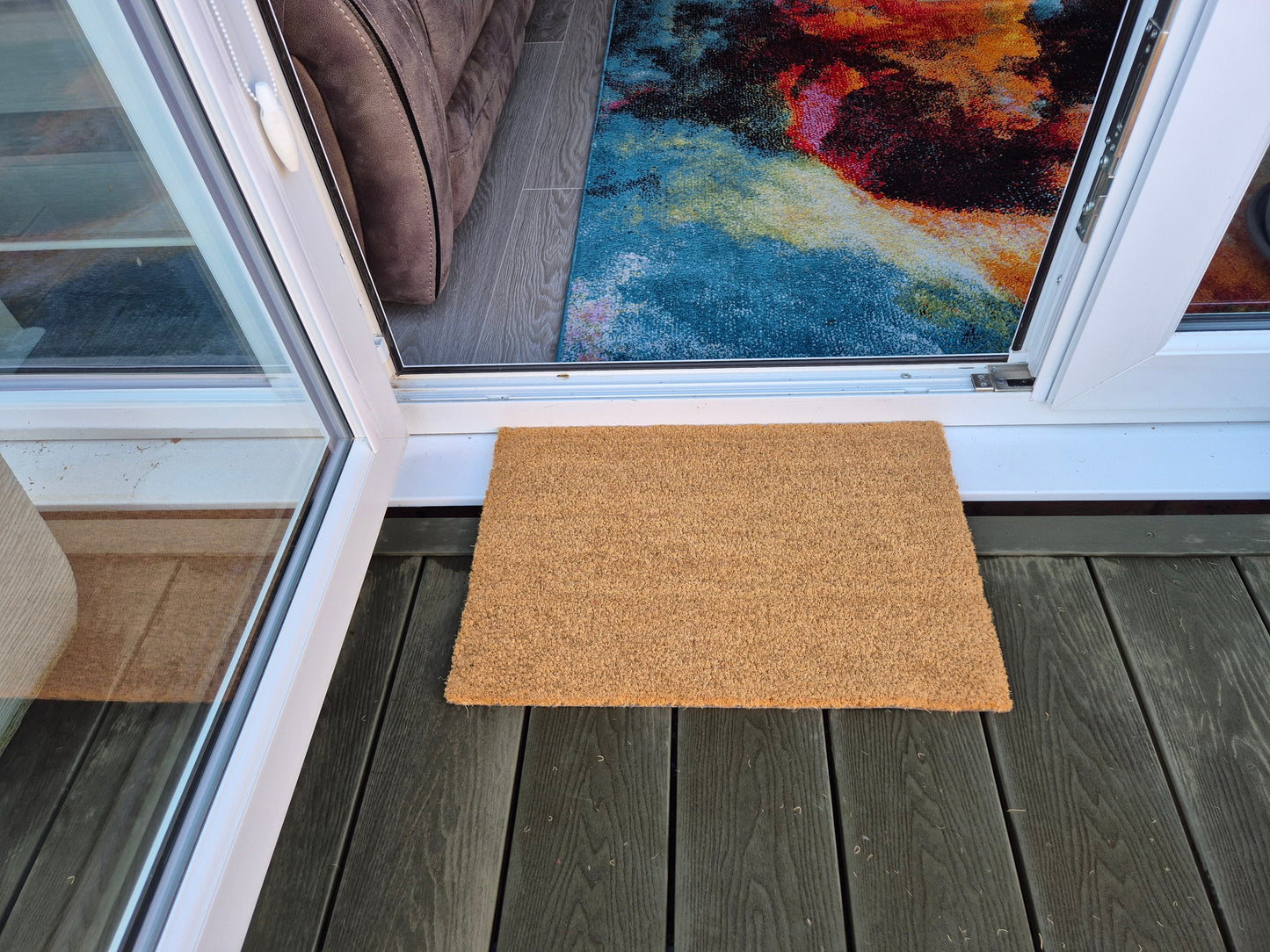 Doormat 60cm x 40cm - Blank - Absorbent Coir Mat for Indoor Outdoor
