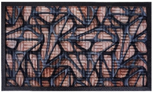 Doormat 75cm x 45cm - Fingertip Type D - Absorbent Coir Mat for Indoor Outdoor