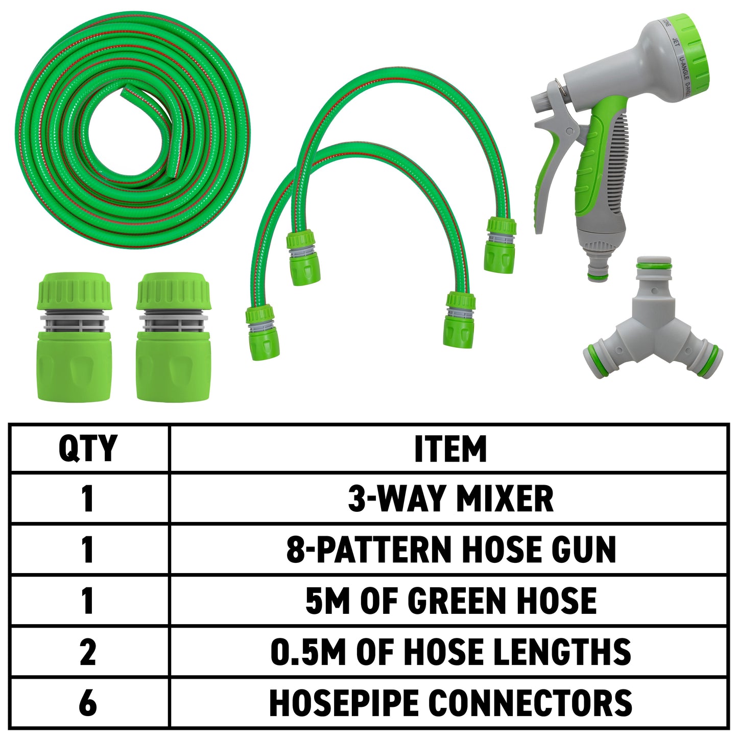 Dog Shower Mix Hot Cold Water Green Multi Function Sprayer Garden Irrigation Kit