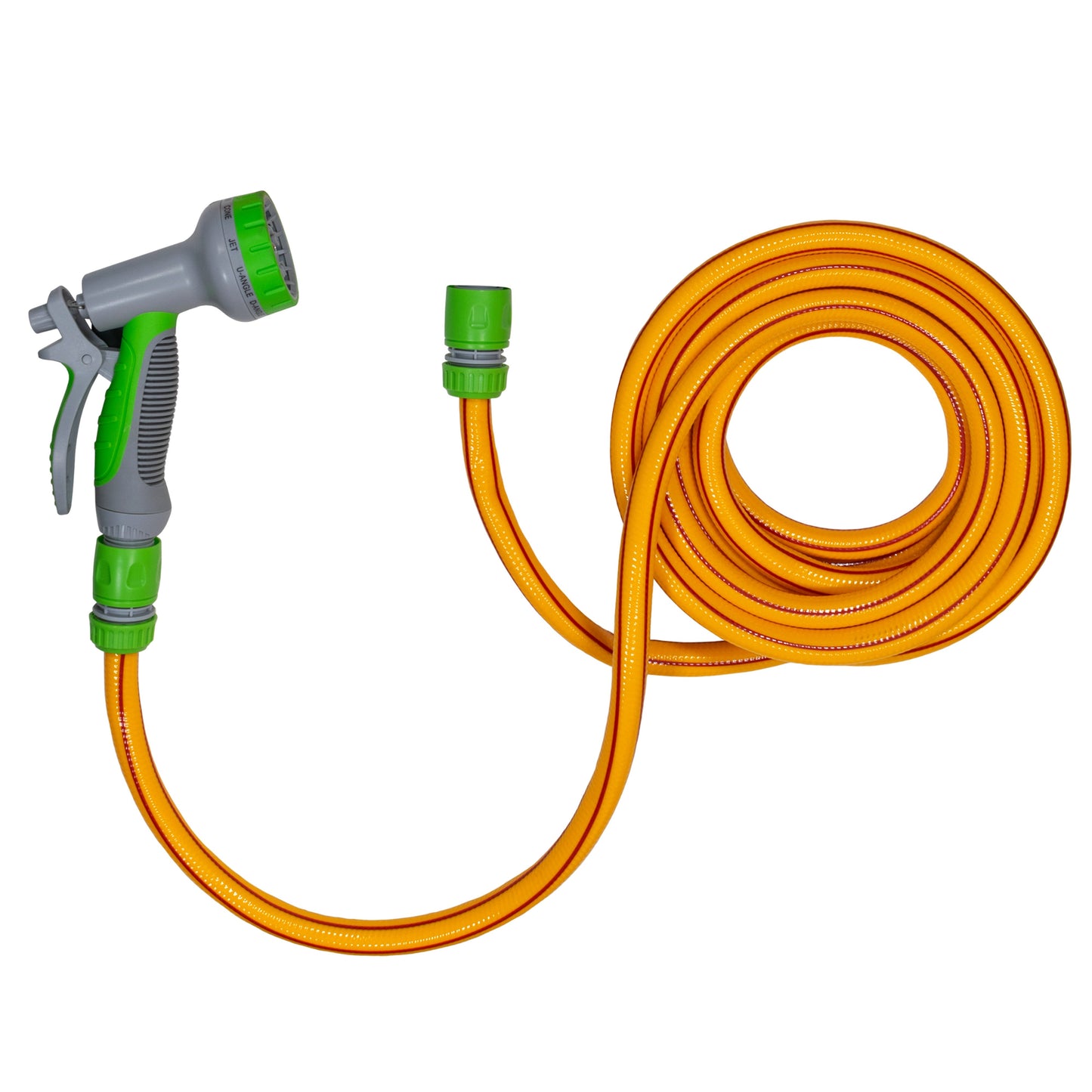 Dog Shower Kit Cold Water Yellow Lime Multi Function Sprayer Pet and Pond Supply