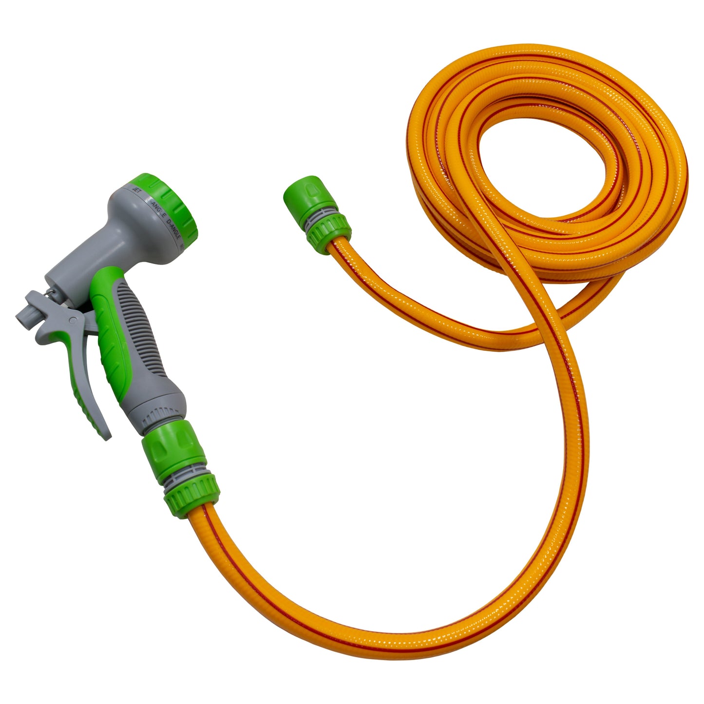 Dog Shower Kit Cold Water Yellow Lime Multi Function Sprayer Pet and Pond Supply
