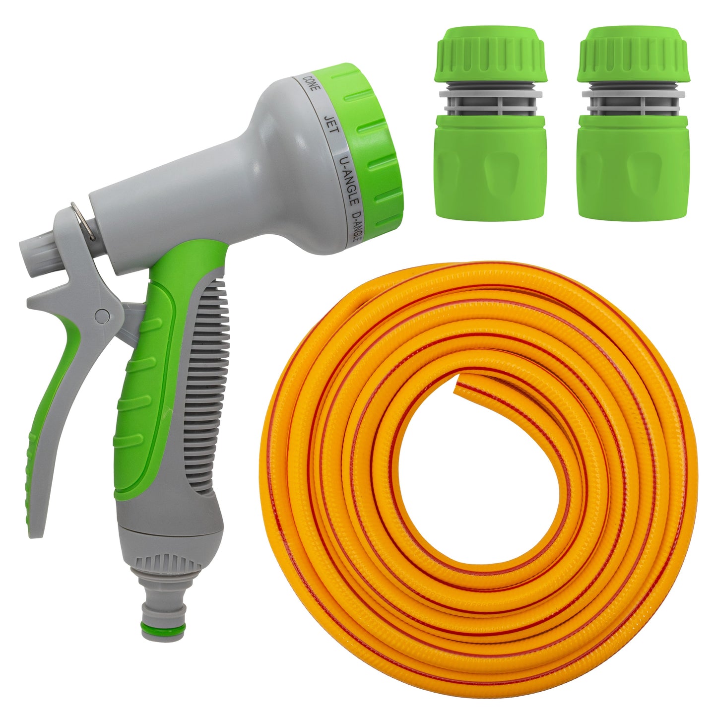 Dog Shower Kit Cold Water Yellow Lime Multi Function Sprayer Pet and Pond Supply