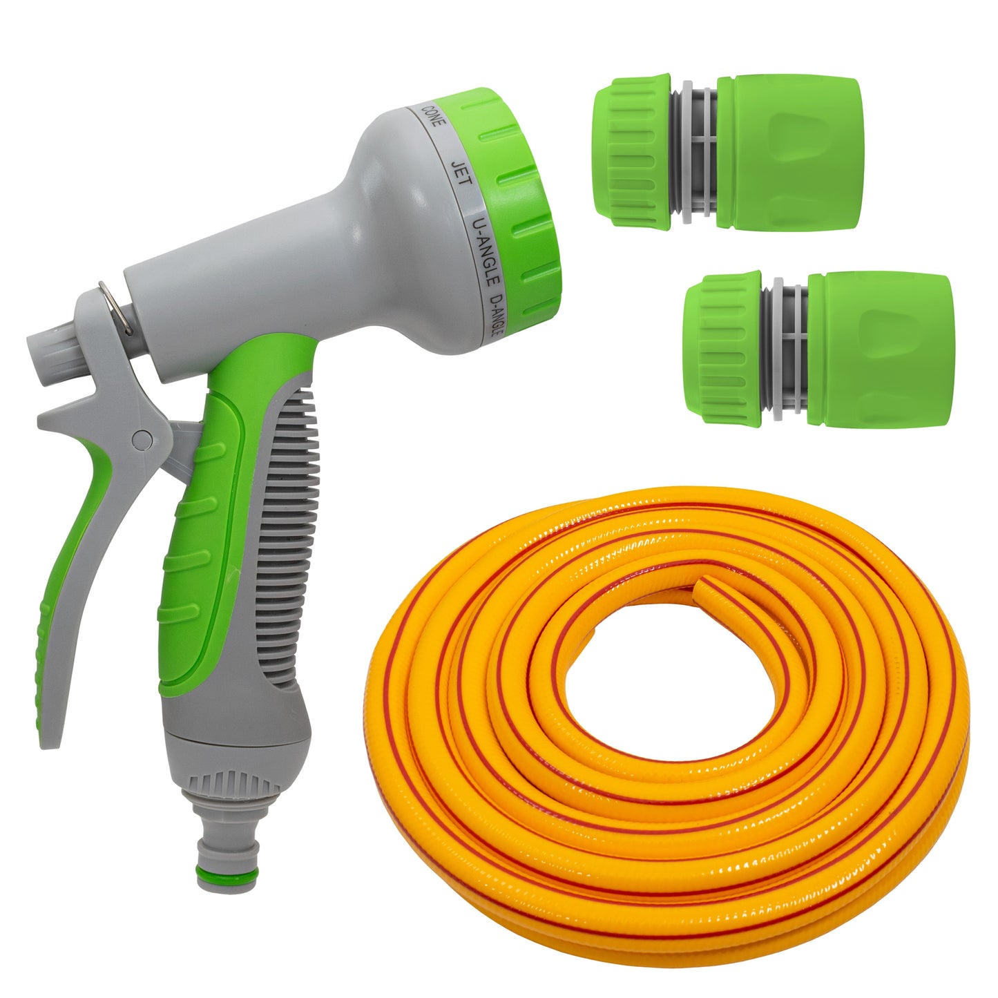 Dog Shower Kit Cold Water Yellow Lime Multi Function Sprayer Pet and Pond Supply