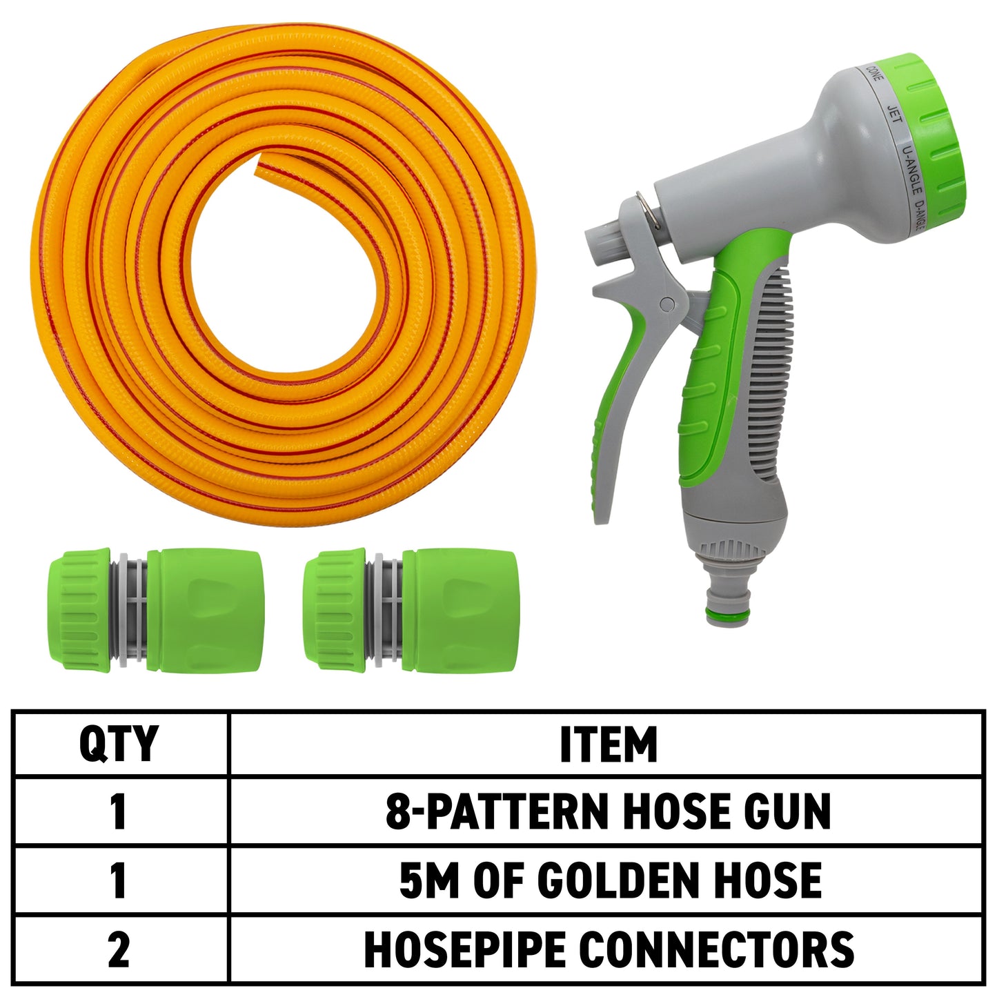 Dog Shower Kit Cold Water Yellow Lime Multi Function Sprayer Pet and Pond Supply