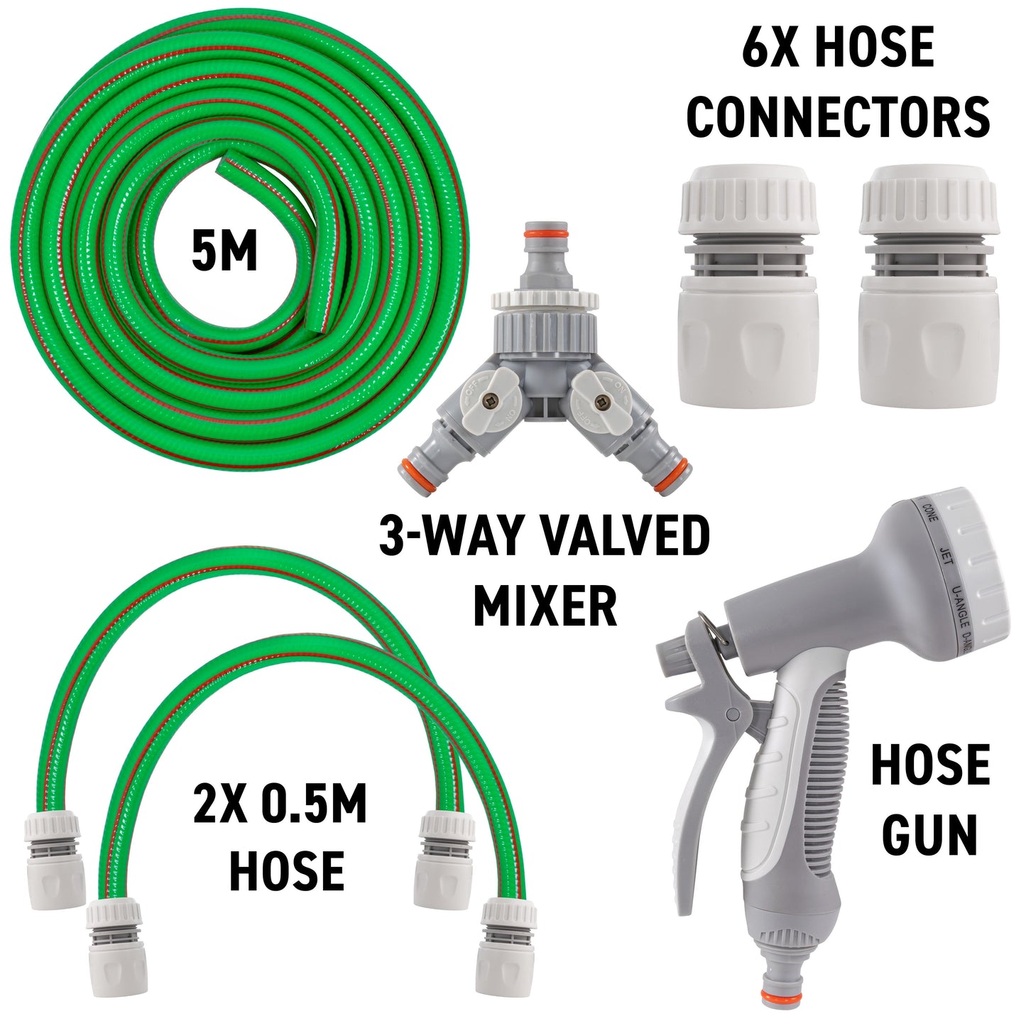 Dog Shower Mix Hot Cold Water with Valves Green for Multi Function Sprayer