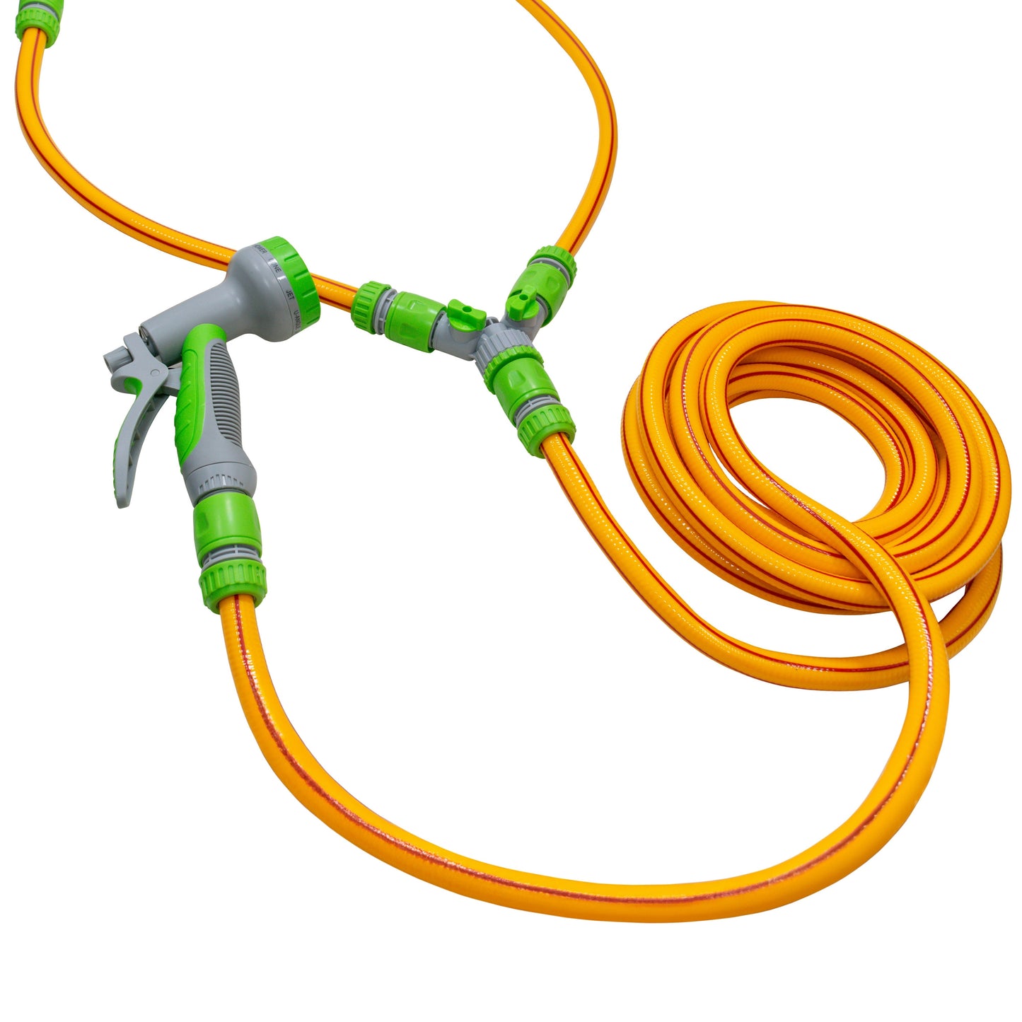 Dog Shower Mix Hot Cold Water Yellow Lime with Valves for Multi Function Sprayer