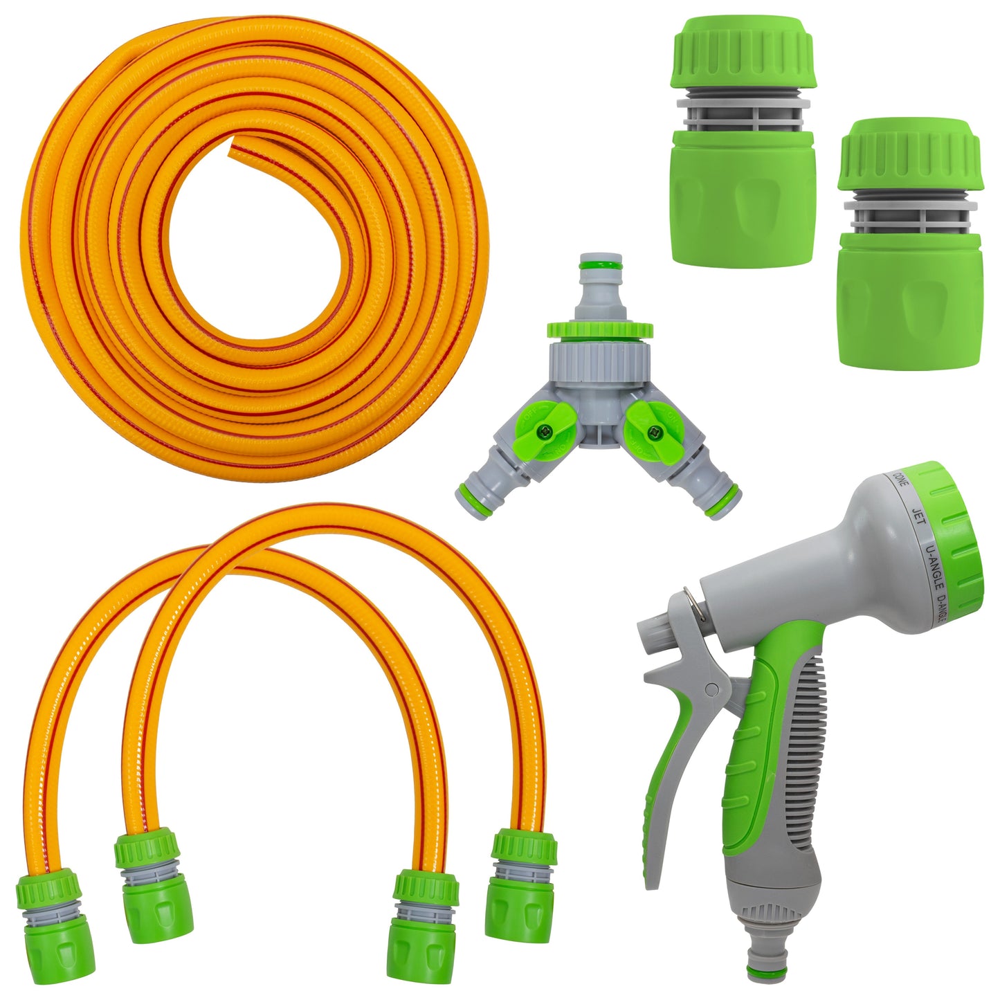 Dog Shower Mix Hot Cold Water Yellow Lime with Valves for Multi Function Sprayer