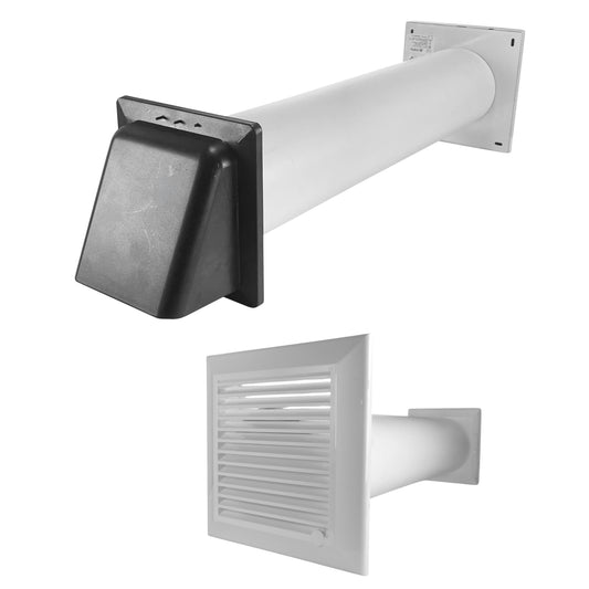 AP Supplies Through Wall Ventilation Kit Duo Smart DS4178 Vent with Graphite External Vent