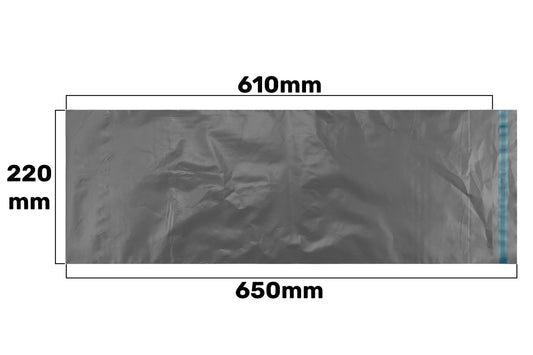 AP Supplies Gray Mailing Bag 610mm x 220mm