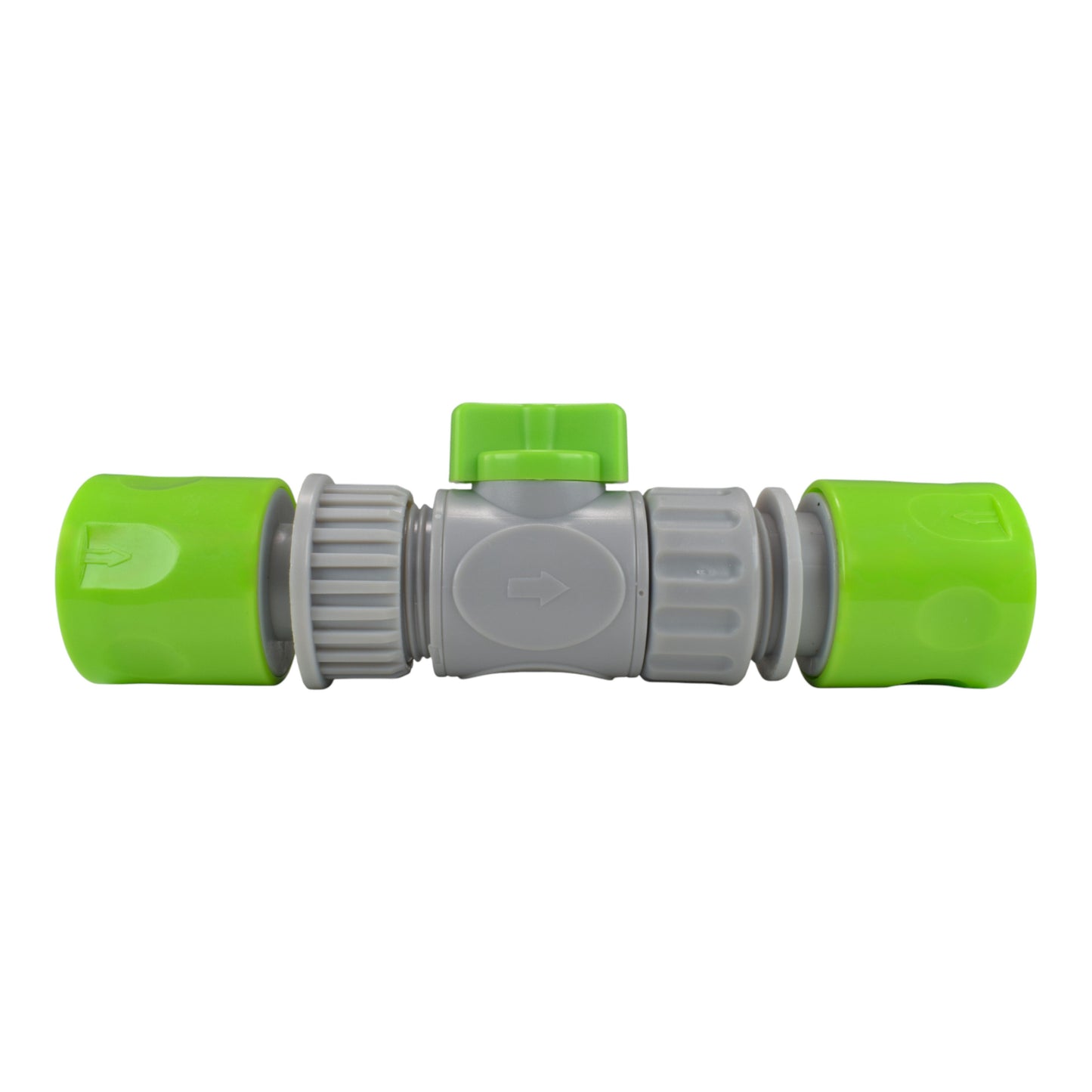 AP Supplies Male & Female Threaded Hose Quick Connector Set with Valve (Lime)