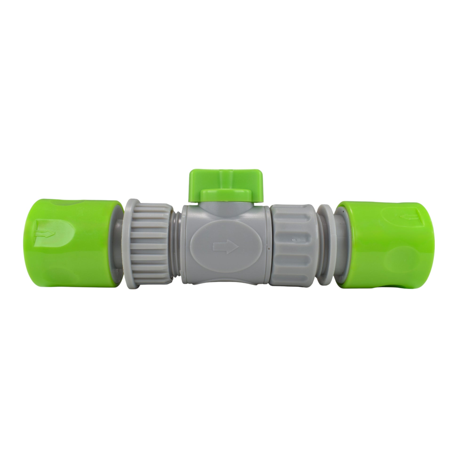AP Supplies Male & Female Threaded Hose Quick Connector Set with Valve (Lime)