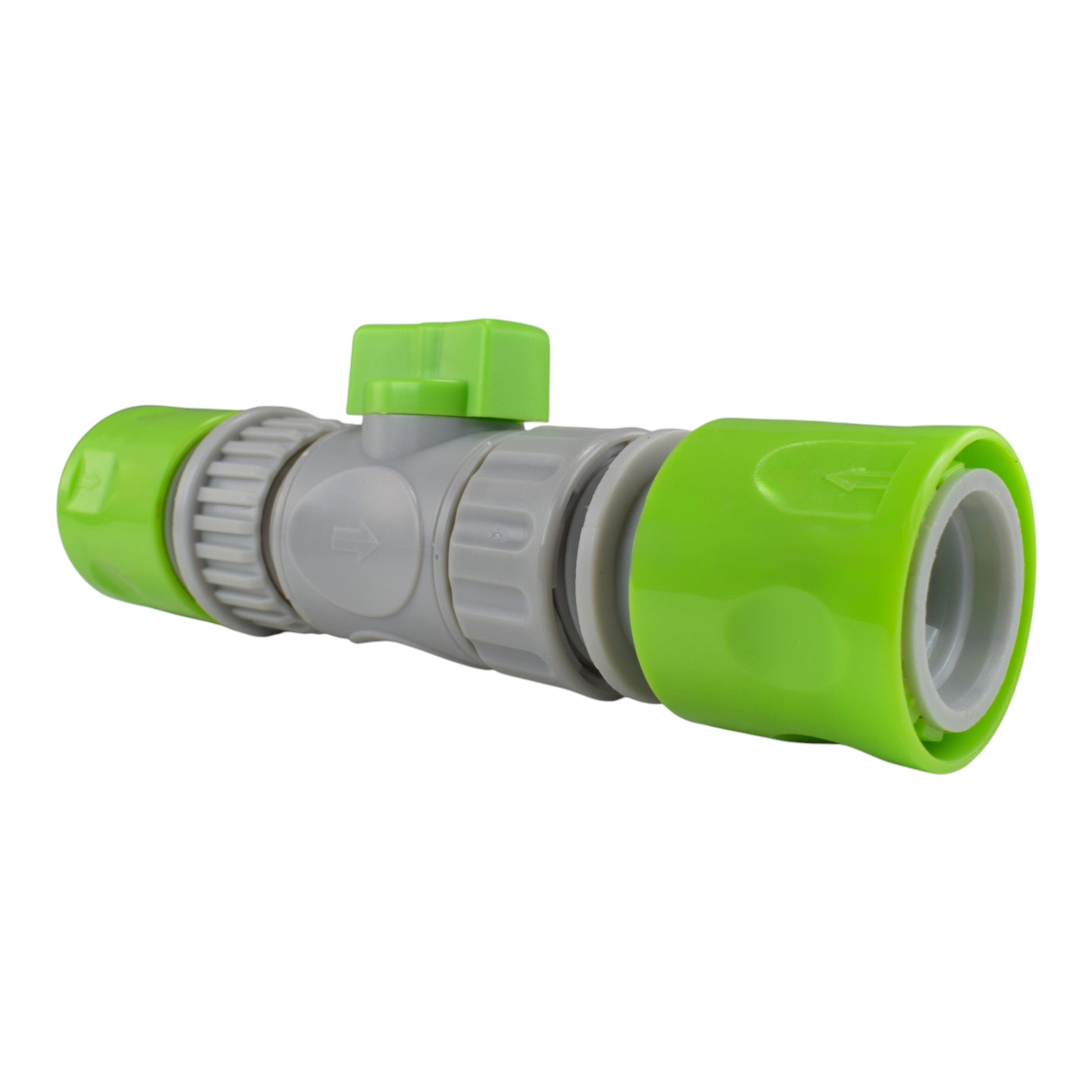 AP Supplies Male & Female Threaded Hose Quick Connector Set with Valve (Lime)
