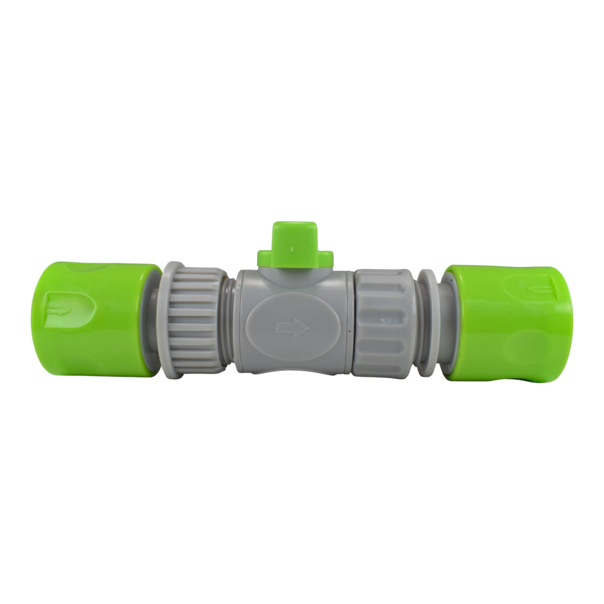 AP Supplies Male & Female Threaded Hose Quick Connector Set with Valve (Lime)