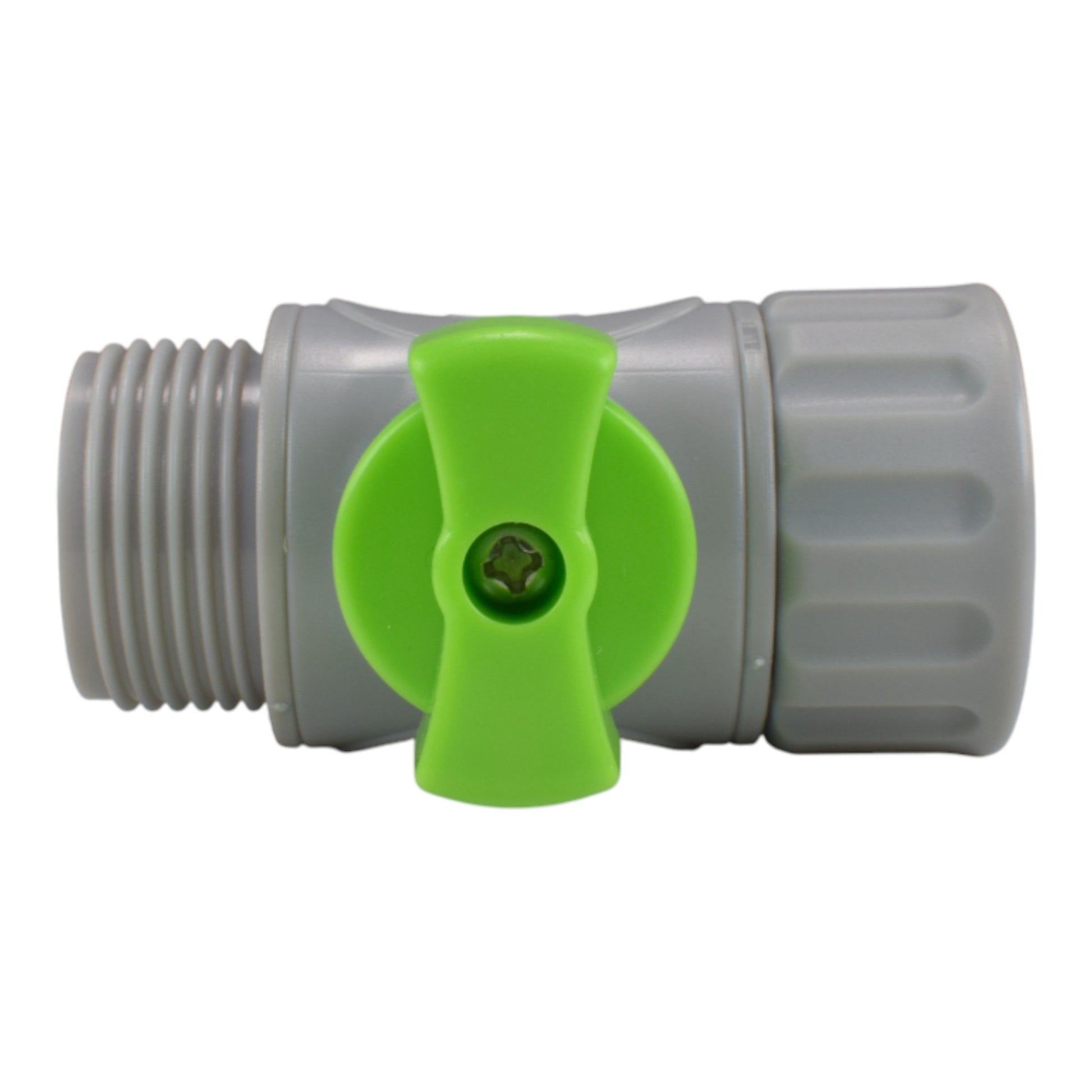 AP Supplies Male & Female Threaded Hose Quick Connector Set with Valve (Lime)