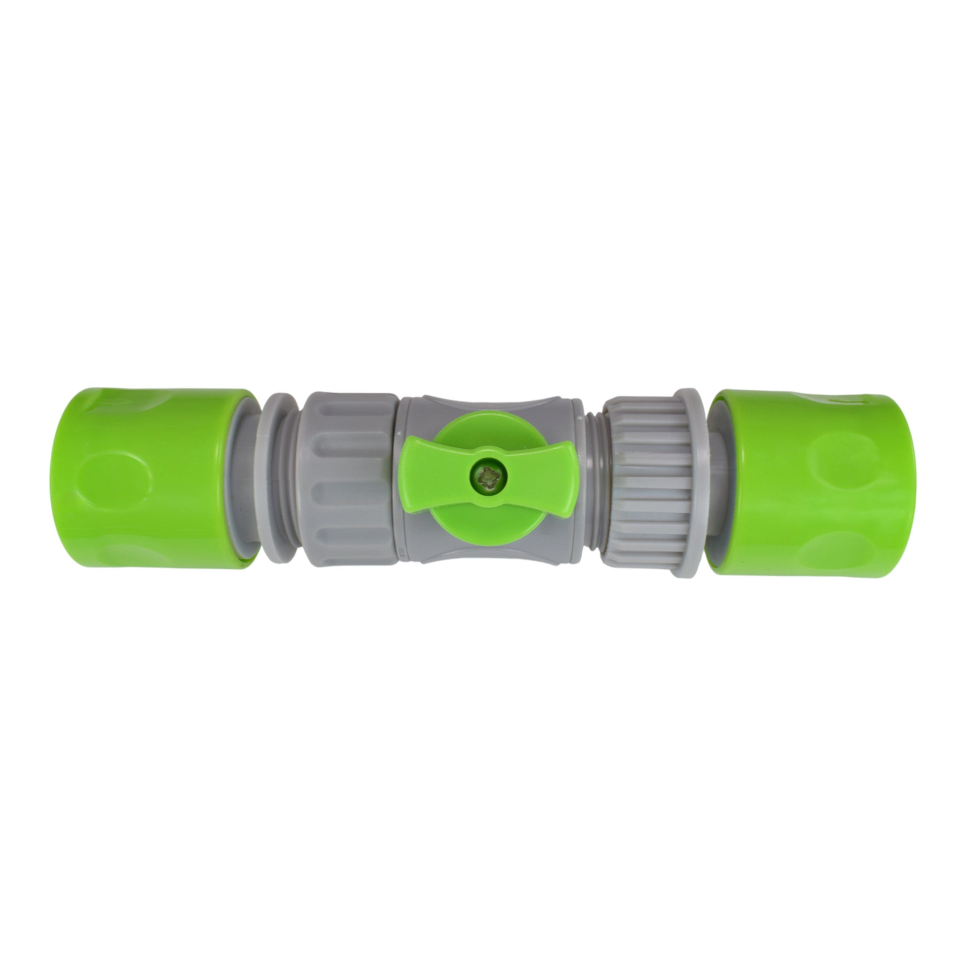 AP Supplies Male & Female Threaded Hose Quick Connector Set with Valve (Lime)
