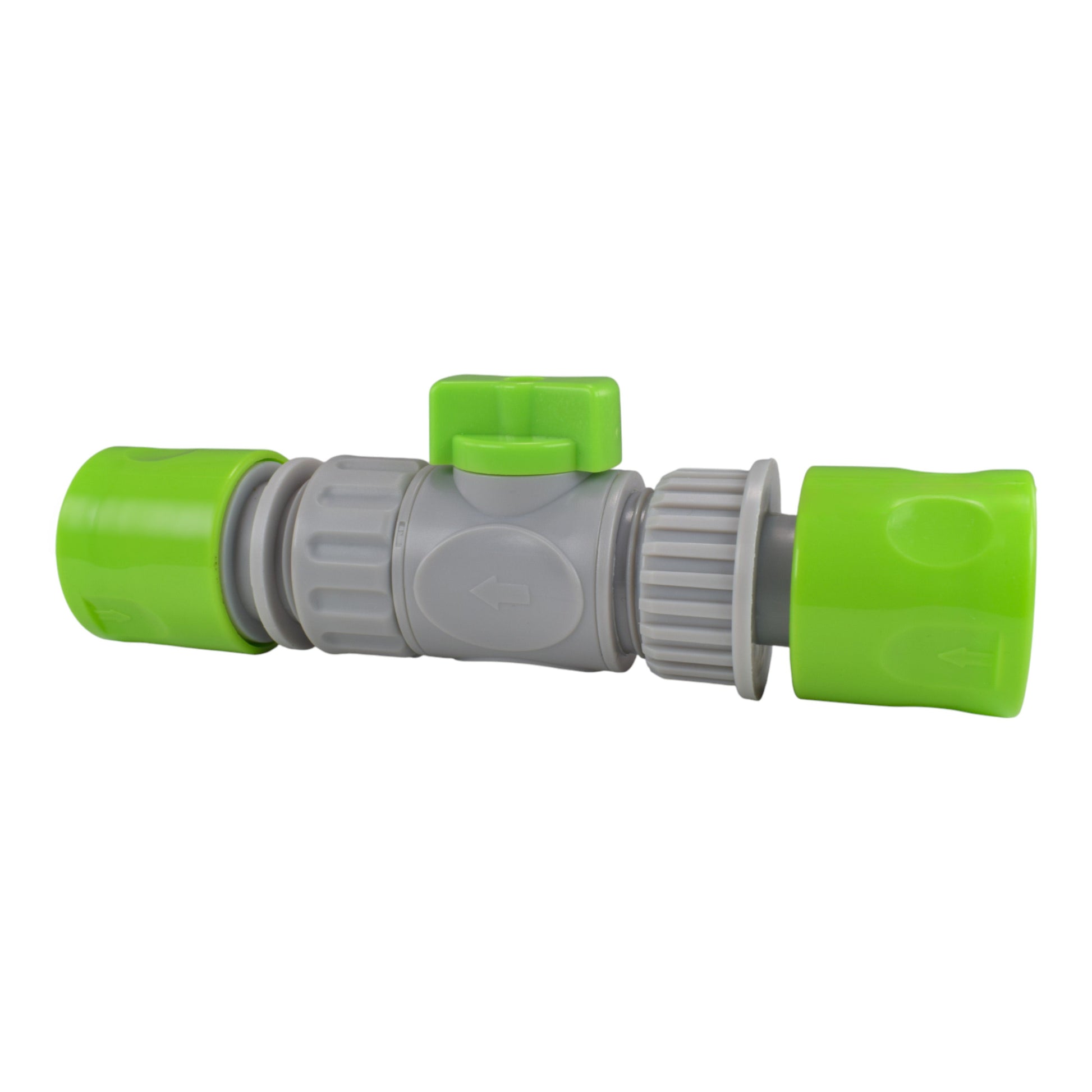 AP Supplies Male & Female Threaded Hose Quick Connector Set with Valve (Lime)