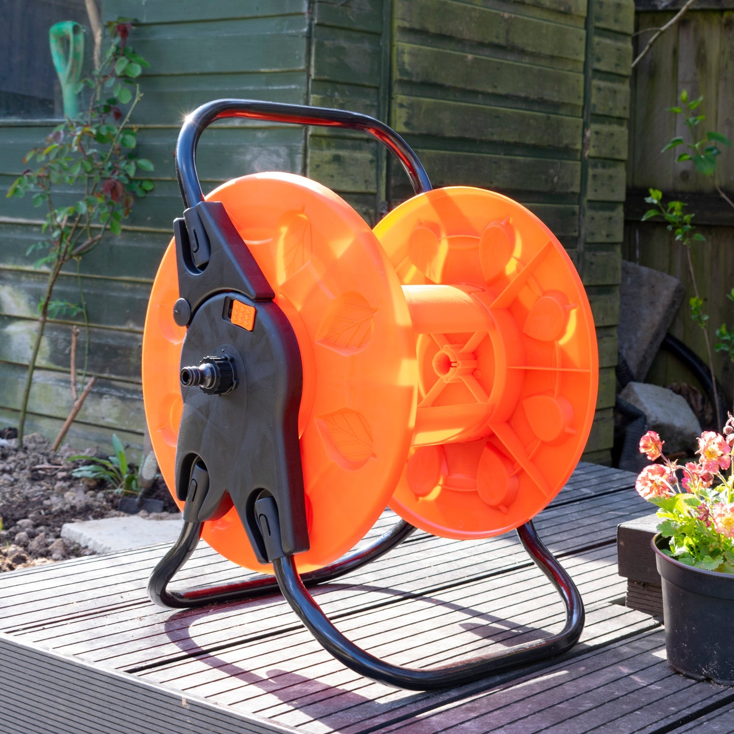 Hose Reel for 60m 1/2in Garden Hose CW Garden Hose Pipe Outdoor Hose Accessory