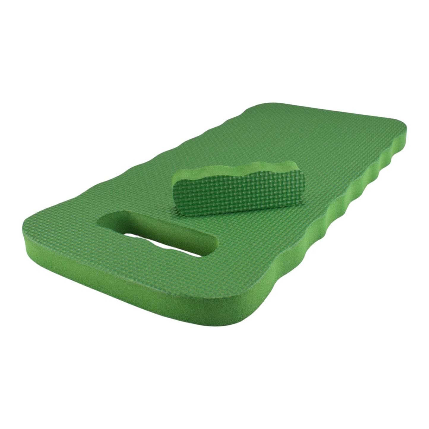 AP Supplies Digger-Hoe Garden Tool with Multifunction Kneeler Mat, Green